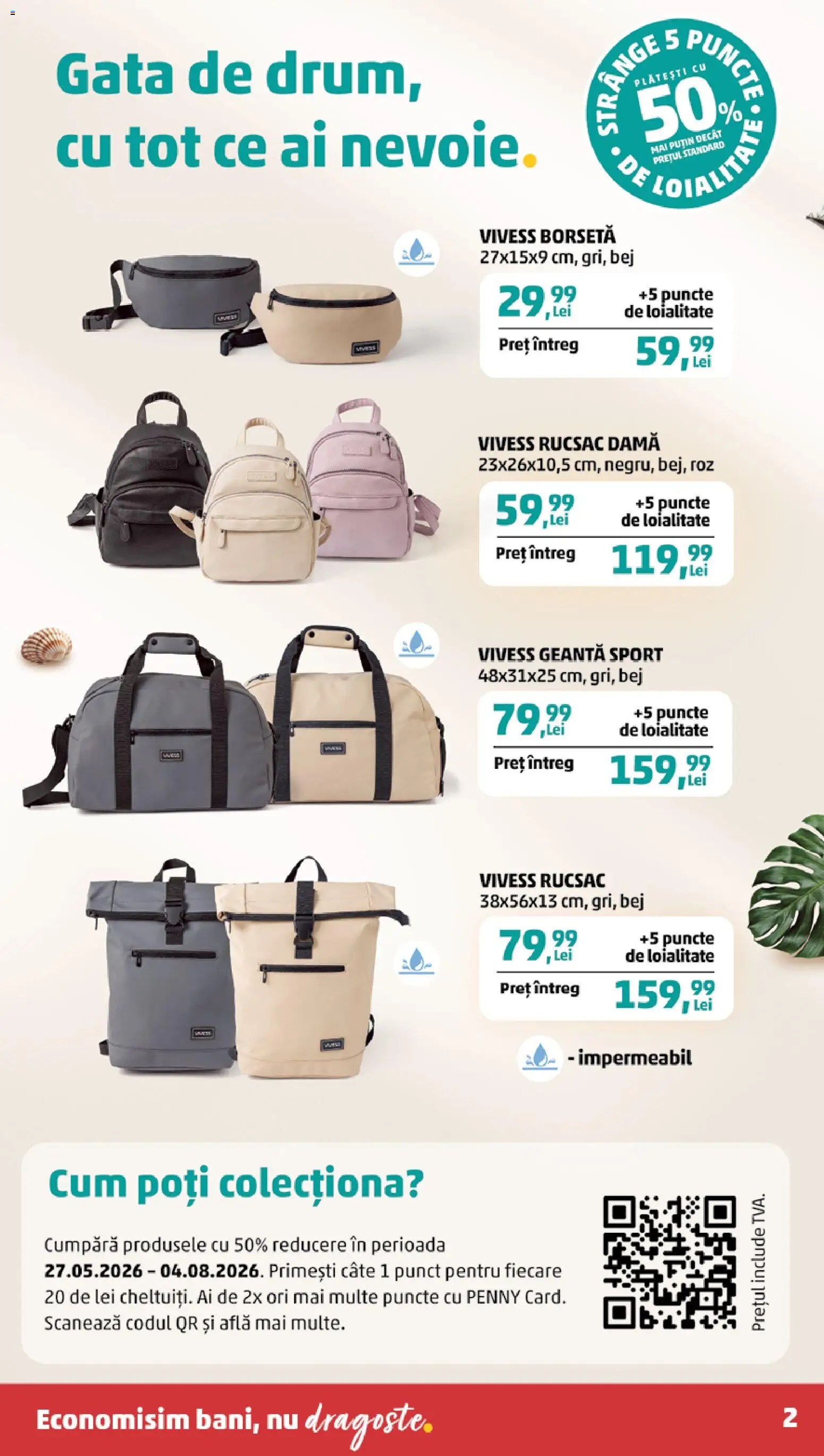 Noul catalog PENNY – valabil de la 27.05.2026 | Pagină: 2 | Produse: Geantă, Rucsac