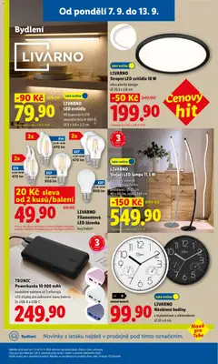 Náhled letáku TRONIC Powerbanka 10 000 mAh, souběžné nabíjení až 3 přístrojů LED displej pro zobrazení stavu baterie 2x USB-A a USB-C od 07.09.2026 | Strana: 41 | Produkty: Hodiny, Stojací LED lampa, Baterie, LED