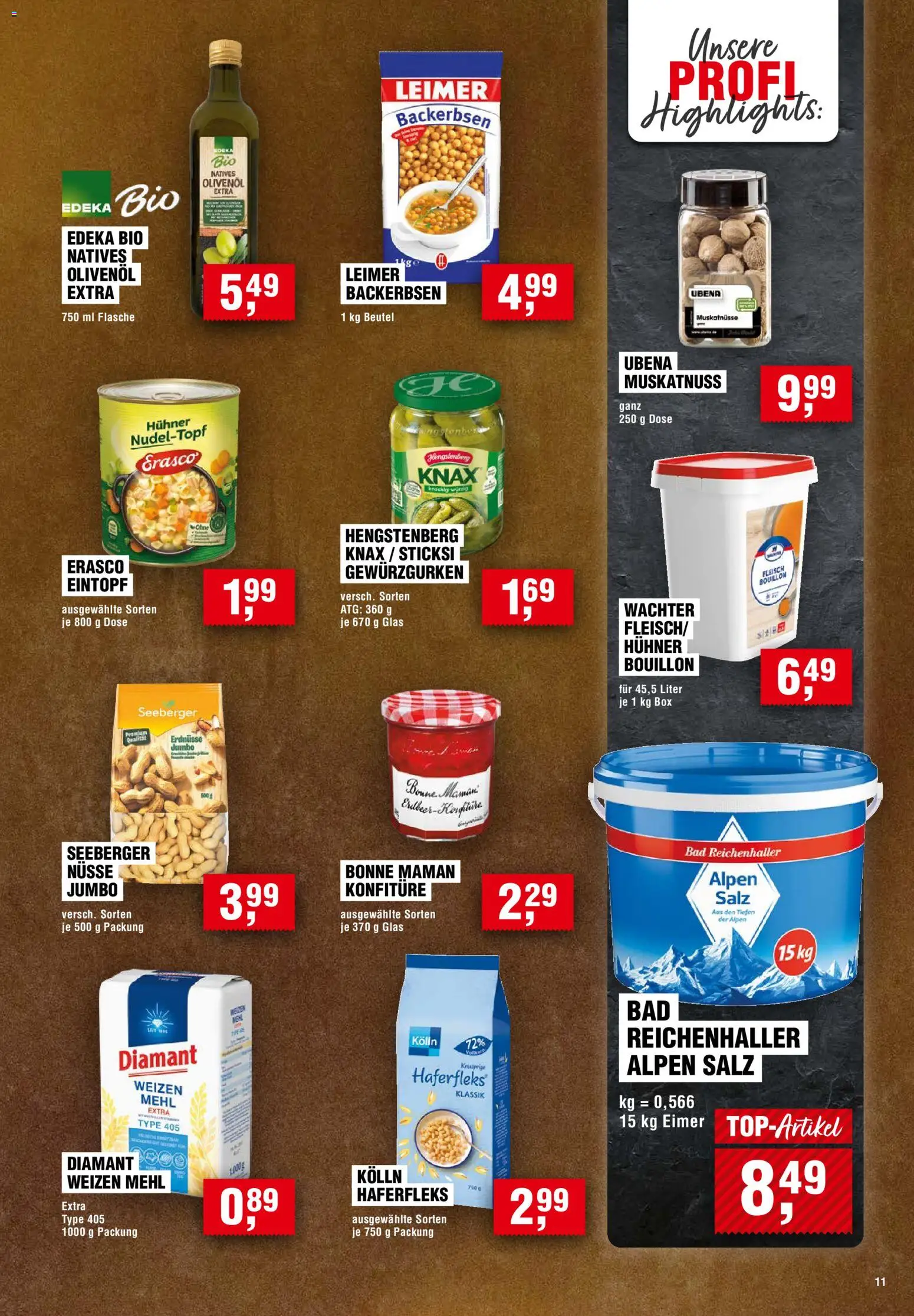 Handelshof Prospekt – gültig ab 12.11.2026 | Seite: 11 | Produkte: Kolln, Bad, Olivenol, Erasco