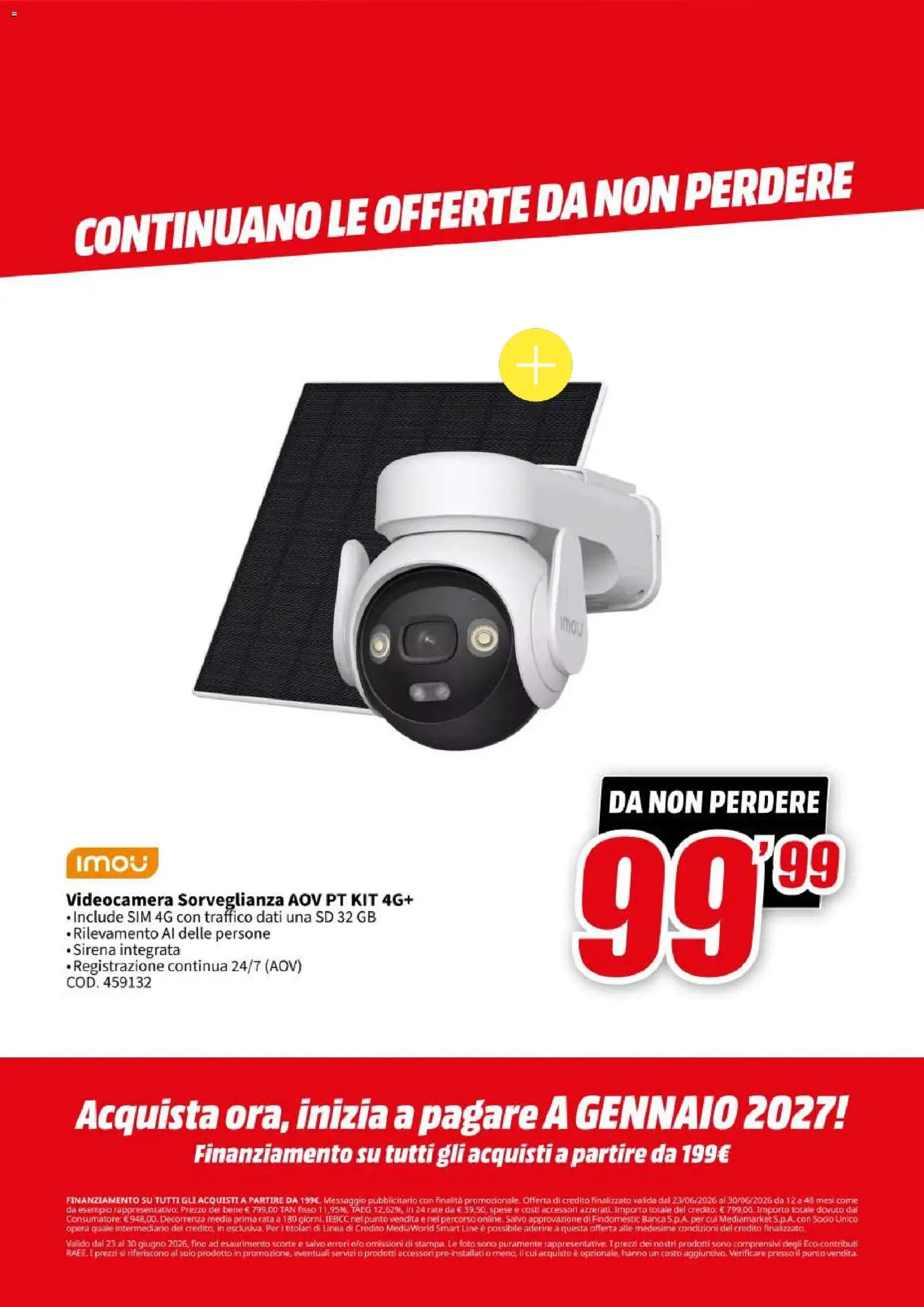 Volantino Media World del 23/06/2026 | Pagina: 24 | Prodotti: Videocamera