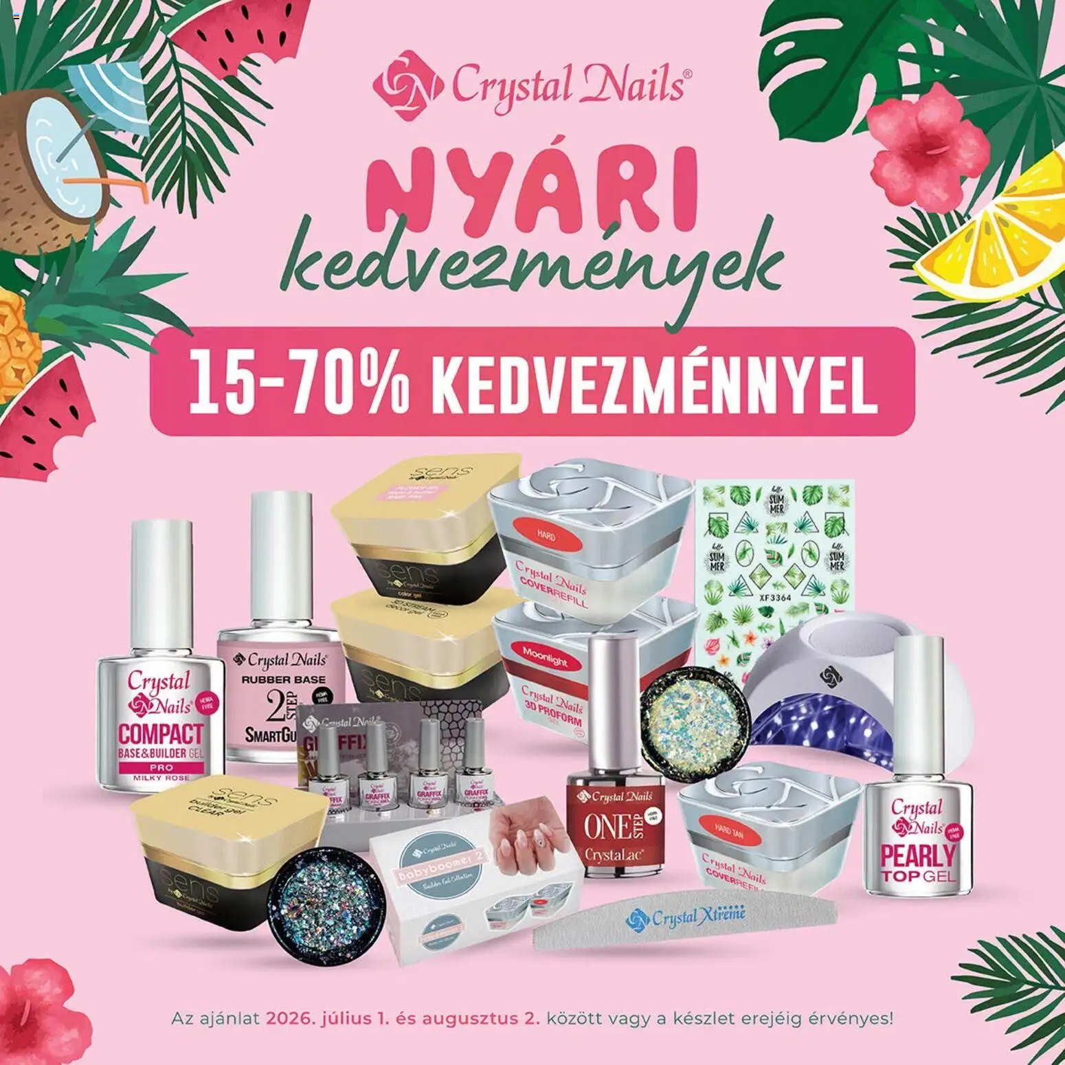 Crystal Nails akciós ujság - amely érvényes a következő dátumtól: 2026.07.01. | Oldal: 1
