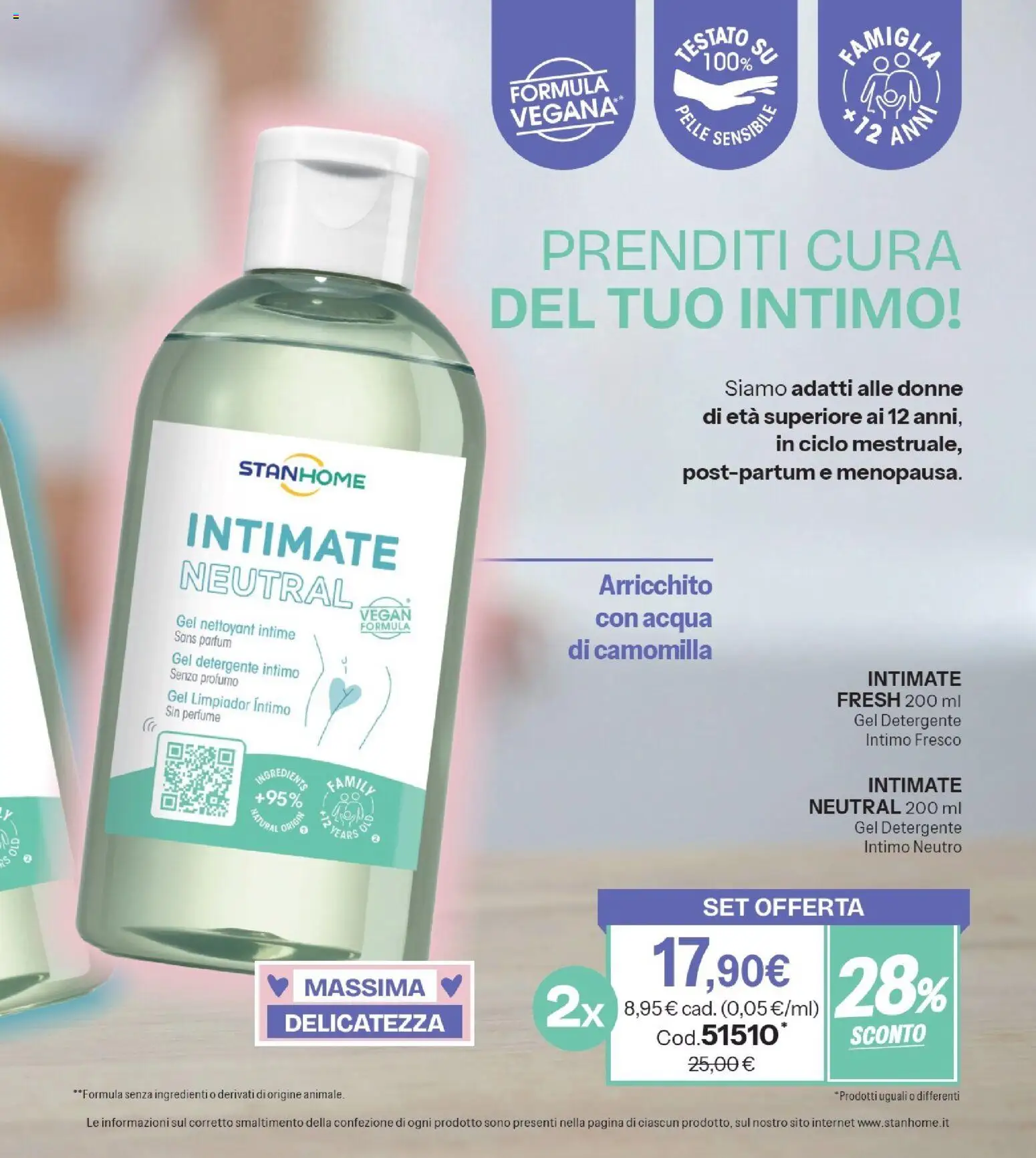 Volantino Stanhome del 23/06/2026 | Pagina: 94 | Prodotti: Detergente intimo, Detergente, Intimo, Acqua