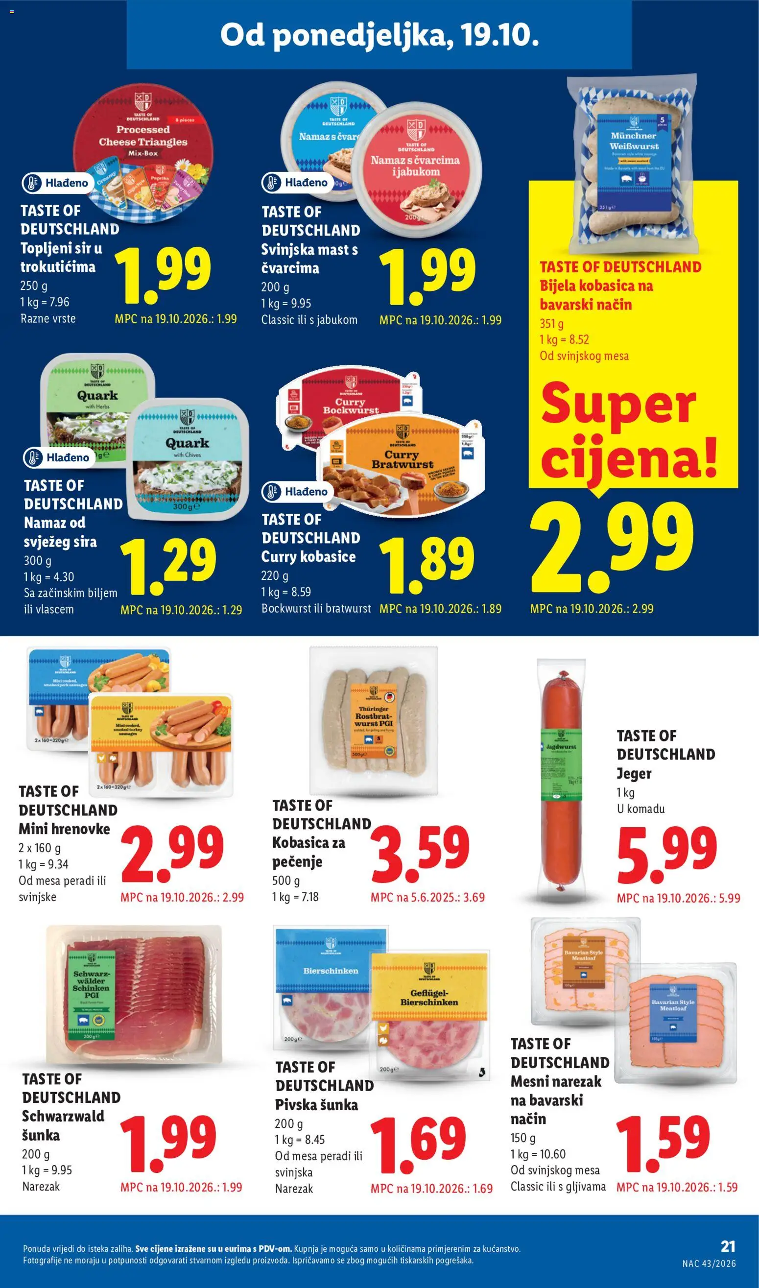 Lidl katalog | vrijedi od 19.10.2026 | Stranica: 21