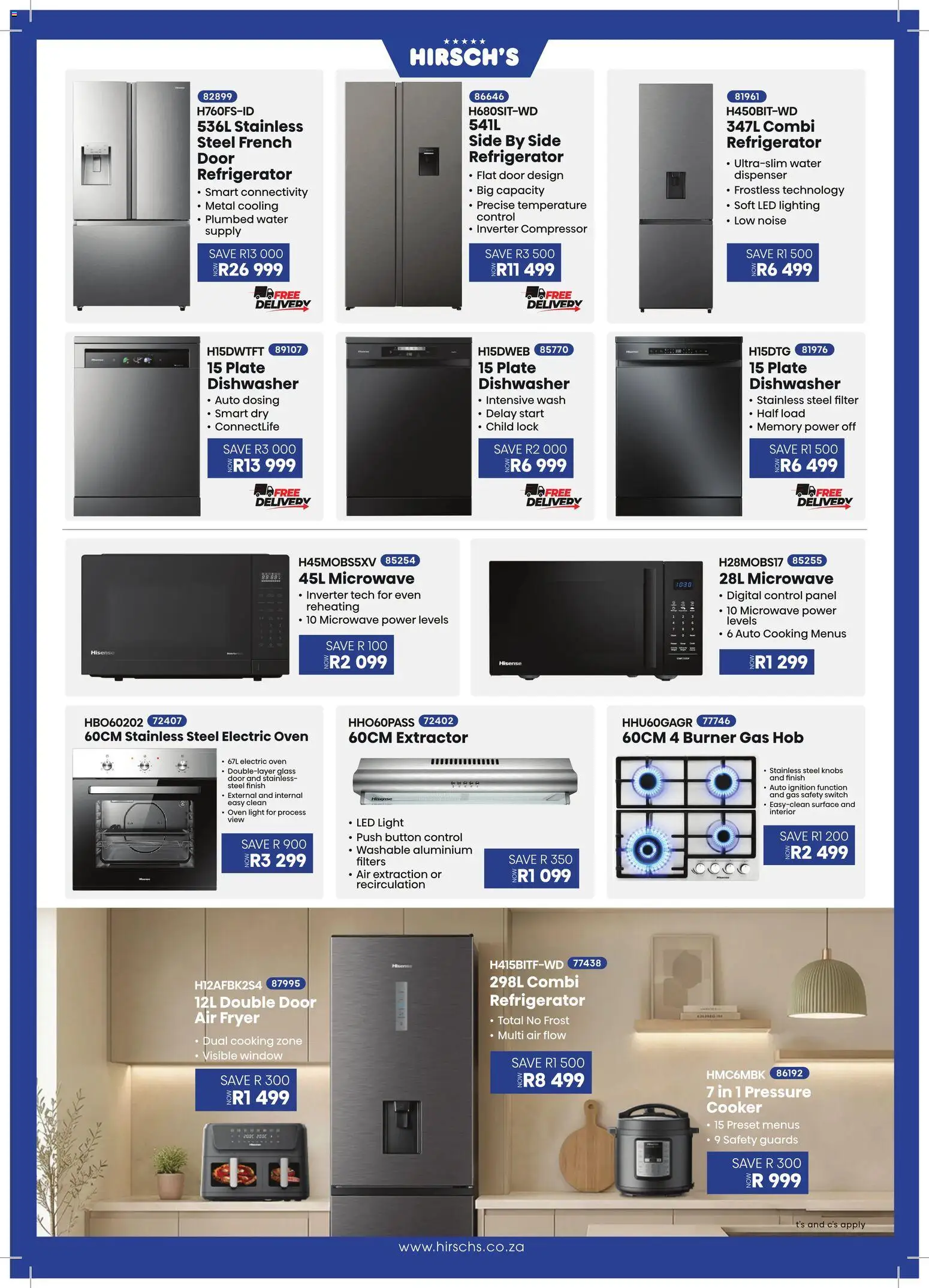 New Hirsch's catalogue – valid from 23/06/2026 | Page: 13 | Products: Refrigerator, Plate, Lock, Microwave