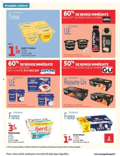 Auchan - Prévisualisation de Auchan Produits laitiers supers valide à partir de 05.05.2026 | Page: 4 | Produits: Citron, Fraise, Bourbon, Crème