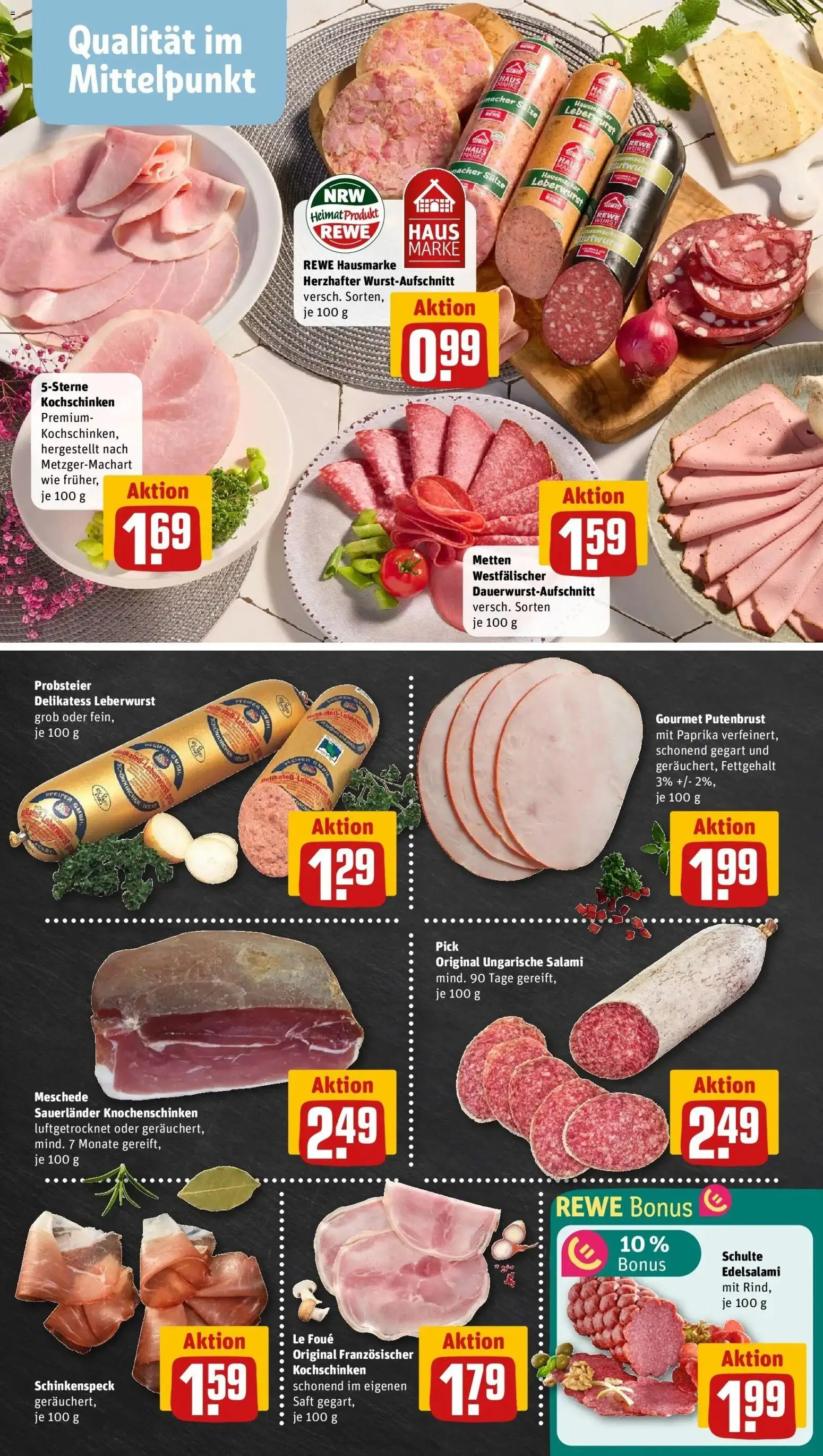 Rewe Prospekt Unna – gültig ab 01.06.2026 | Seite: 8 | Produkte: Paprika, Wurst, Salami, Saft