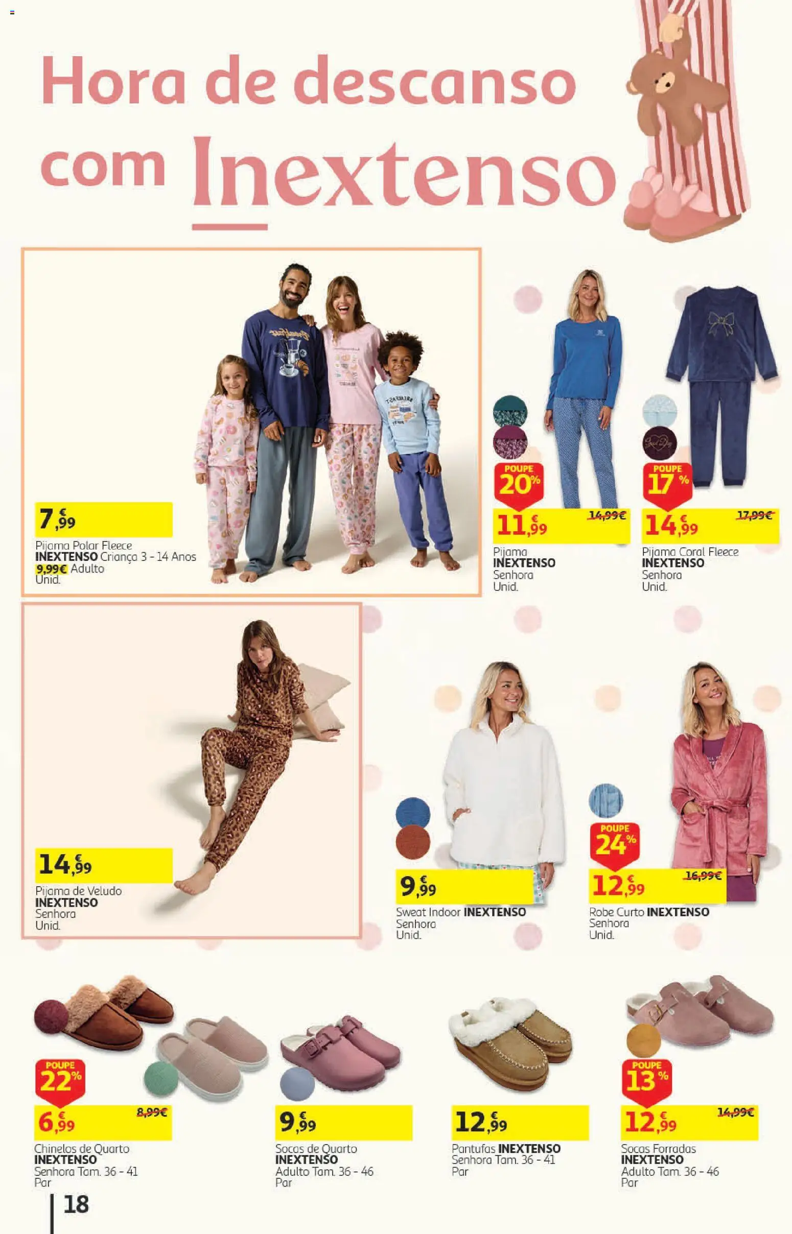 Auchan Halloween │ válido de 21/10/2026 | Página: 18 | Produtos: Chinelos, Robe, Pijama