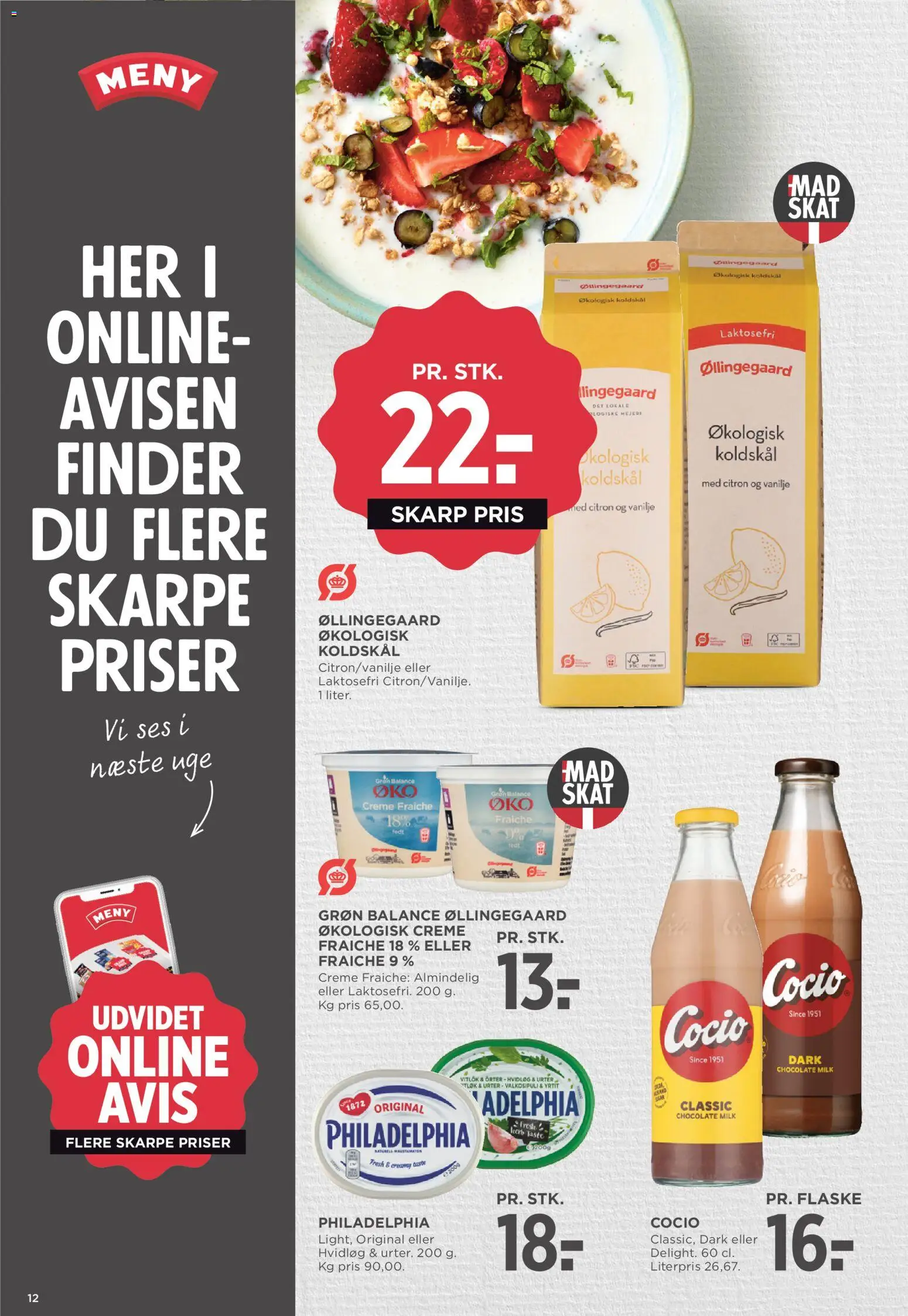 Meny tilbudsavis – gyldig fra 24.04.2026 | Side: 13 | Produkter: Creme, Koldskål, Hvidløg, Vanilje