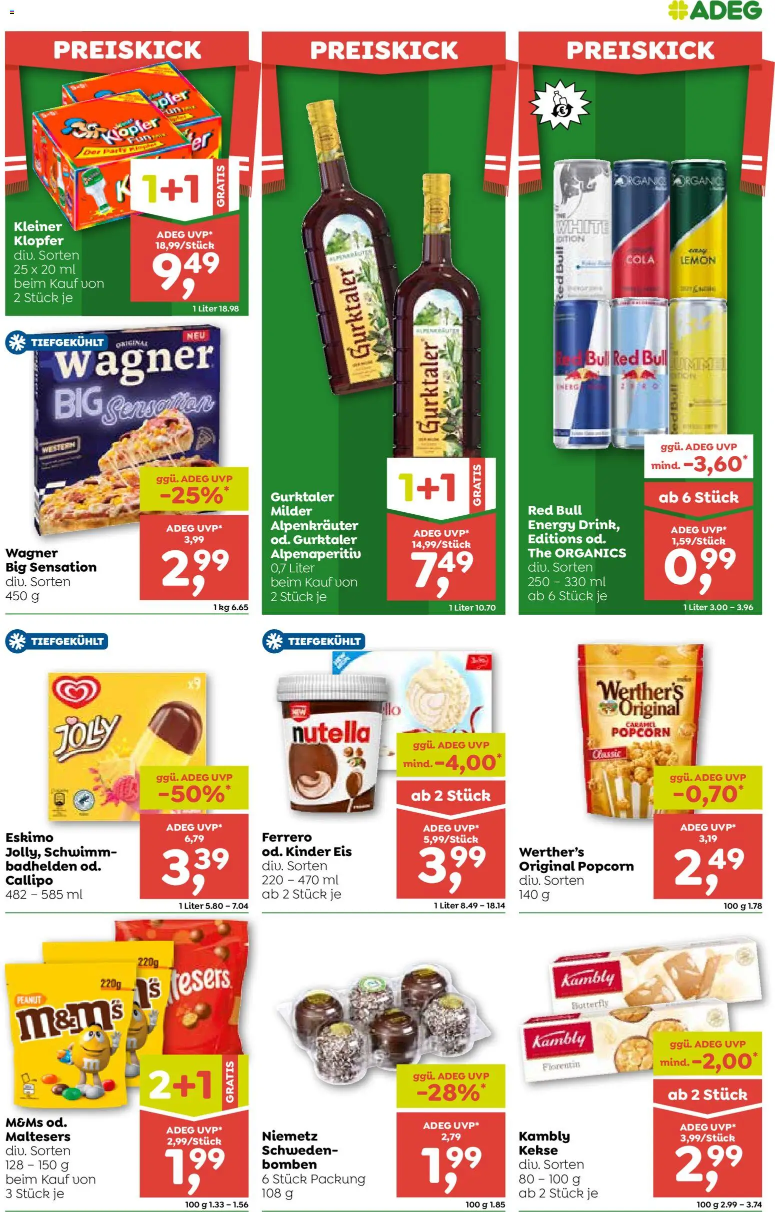 ADEG Flugblatt gültig ab 11.06.2026 | Seite: 9 | Produkte: Kekse, Eis