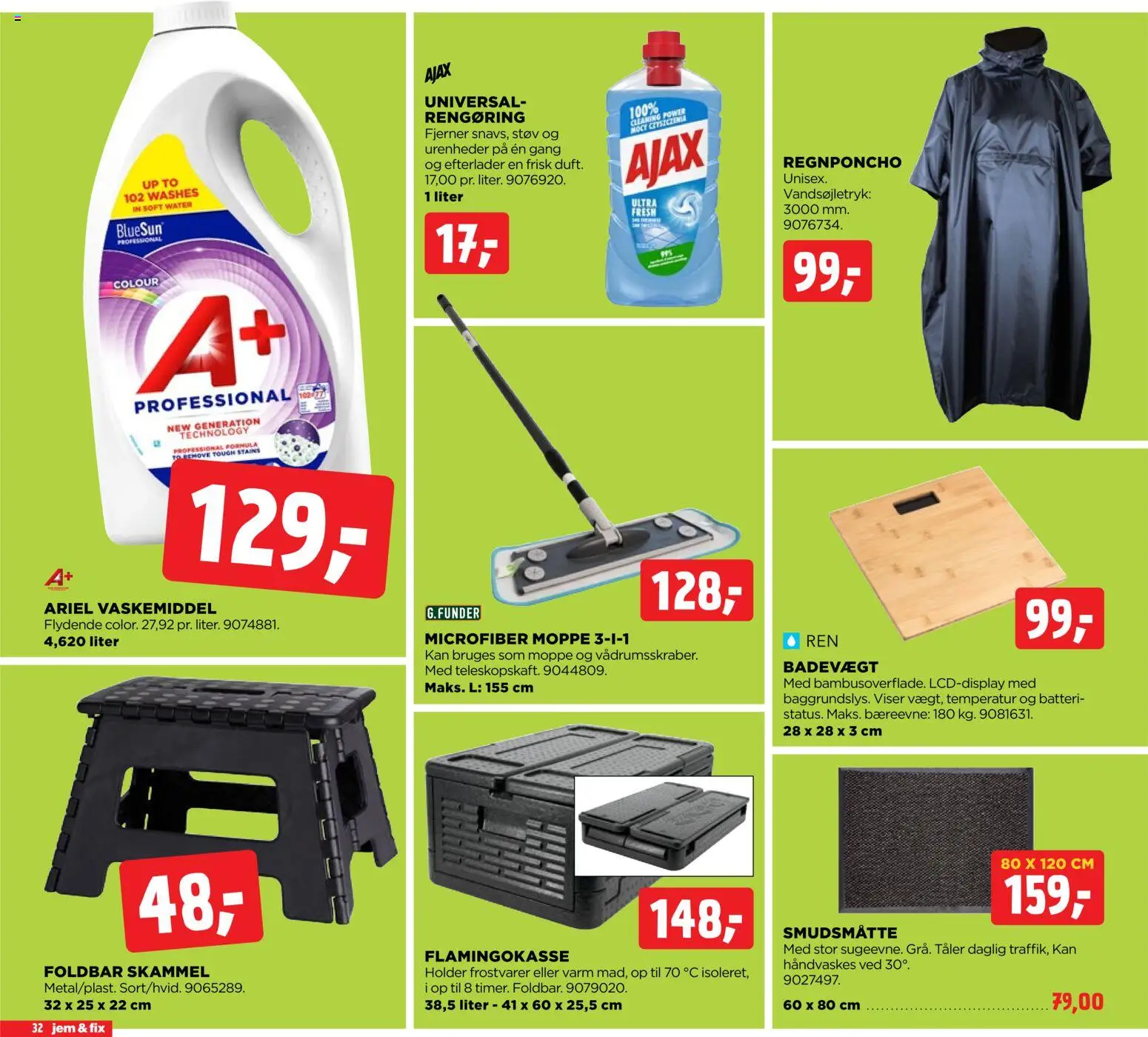 Jem & fix tilbudsavis – gyldig fra 12.04.2026 | Side: 32 | Produkter: Skammel, Søm, Batteri