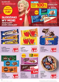 Pogląd oferty "WAWEL Czekolada różne rodzaje, Czekolada różne rodzaje 100-80 g opakowanie" - ważna od 02.07.2026 | Strona: 50 | Produkty: Karta, Słodycze, Baton, Czekolada