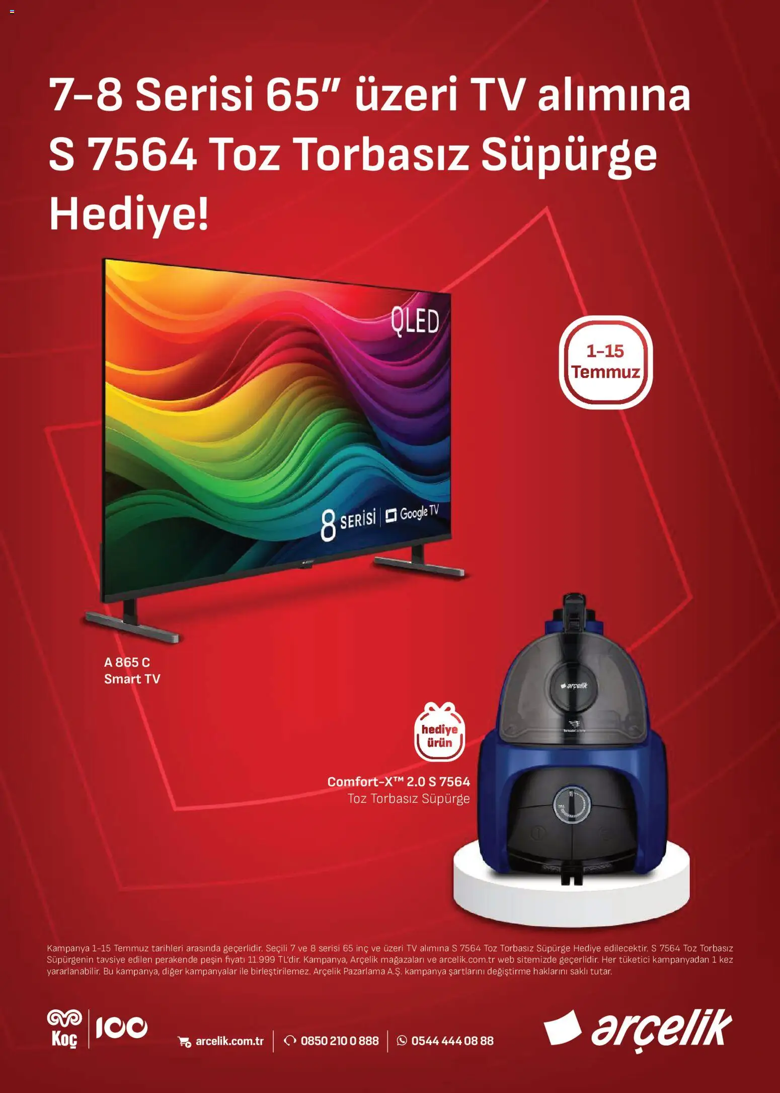 Arçelik Katalog - 01 Temmuz 2026 tarihinden itibaren geçerlidir | Sayfa: 86 | Ürünler: TV