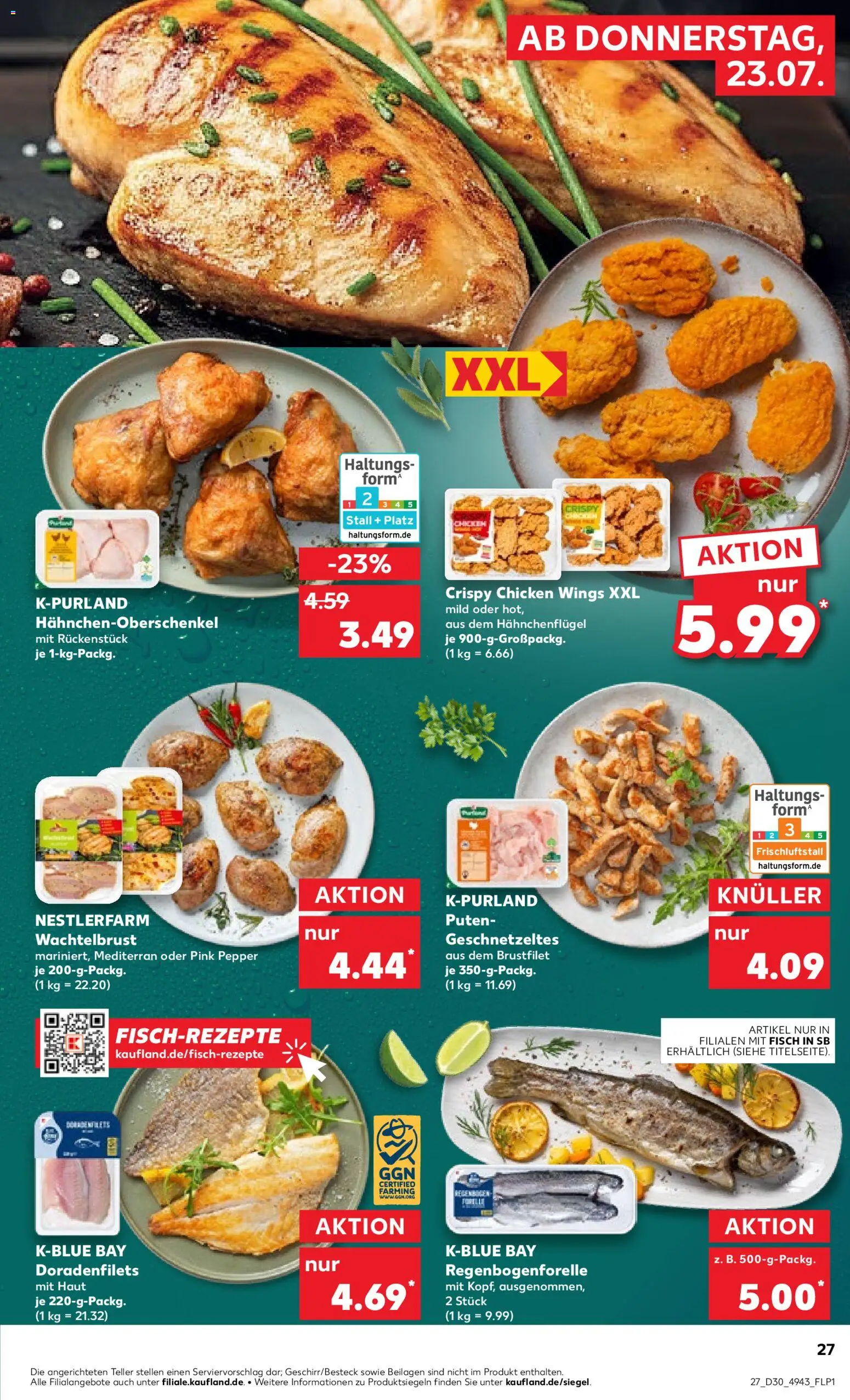 Kaufland Prospekt Köln – gültig ab 23.07.2026 | Seite: 27 | Produkte: Fisch