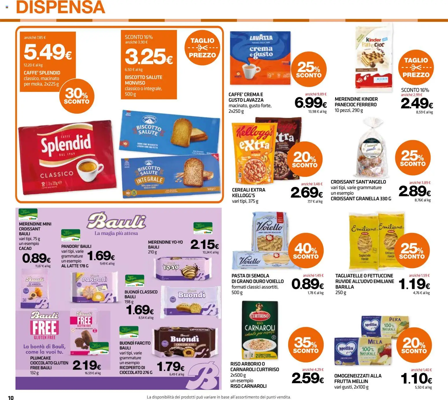 Volantino Superconti del 24/09/2026 | Pagina: 10 | Prodotti: Plumcake, Croissant, Cacao, Fettuccine