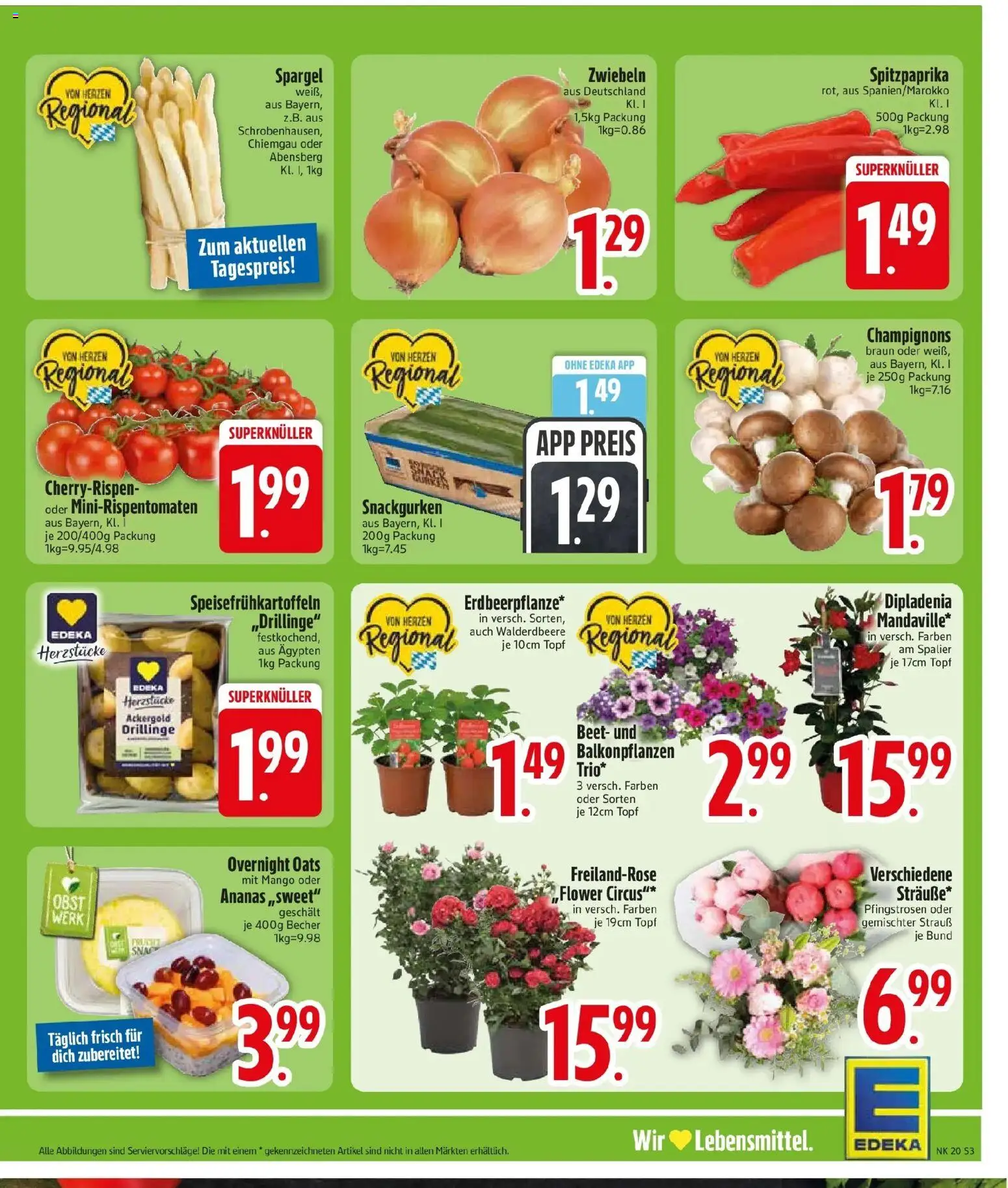 Edeka prospekt Parkstetten	 – gültig ab 10.05.2026 | Seite: 5 | Produkte: Spargel, Champignons, Zwiebeln, Mango