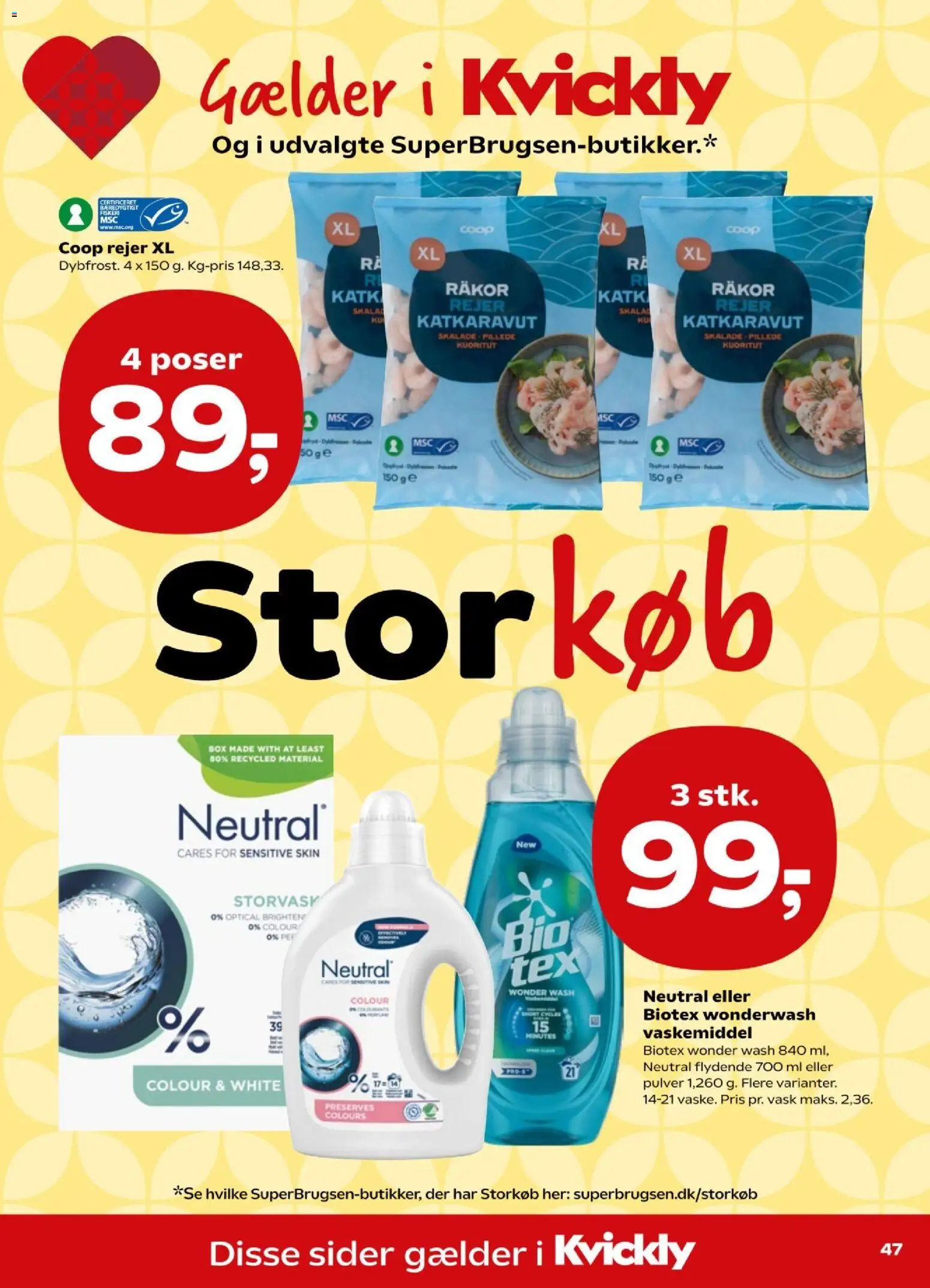 Kvickly tilbudsavis – gyldig fra 30/10/2026 | Side: 53 | Produkter: Rejer