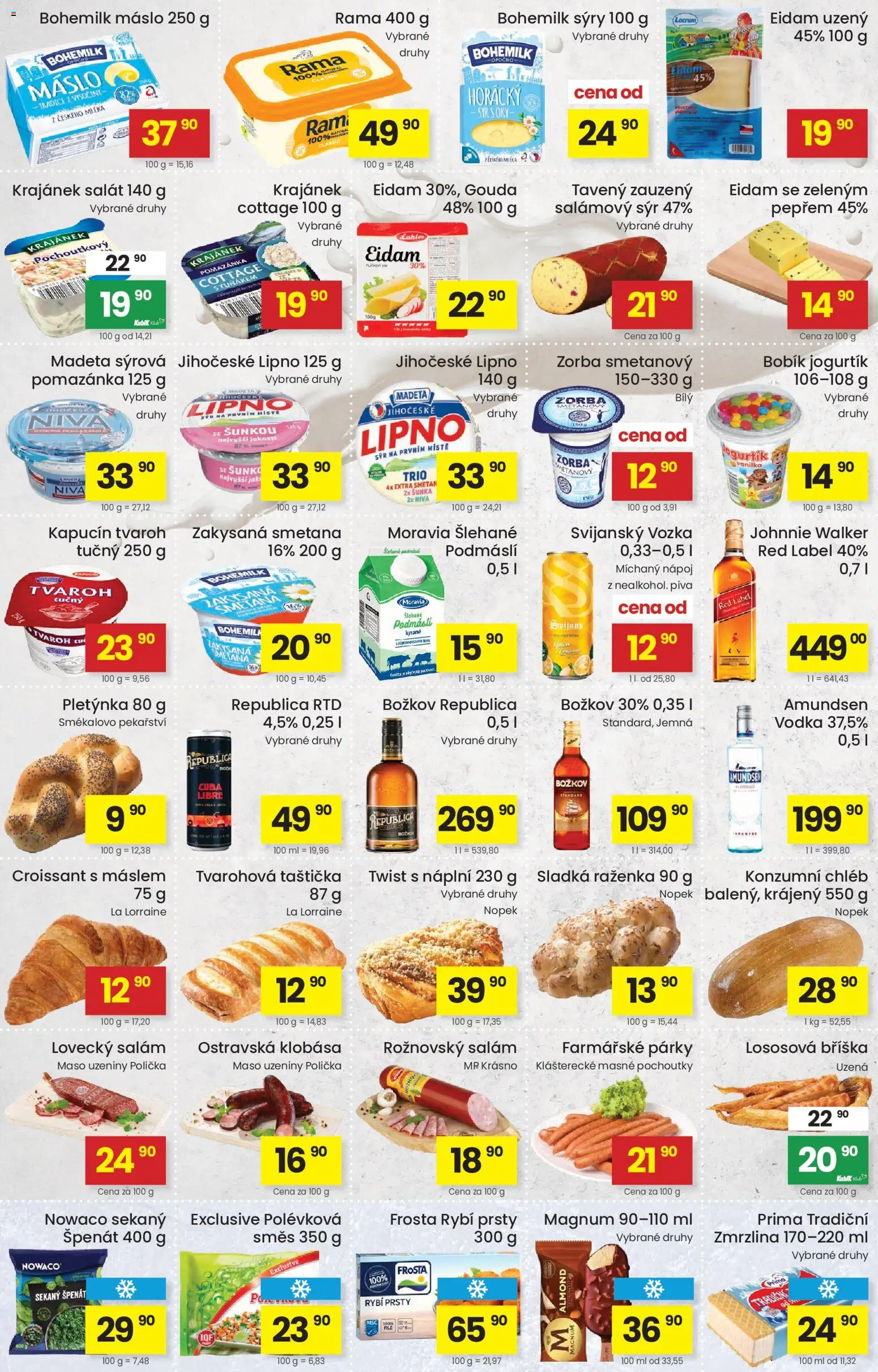 Kubík leták od 20.10.2026 | Strana: 2 | Produkty: Salát, Red Label, Uzeniny, Cottage