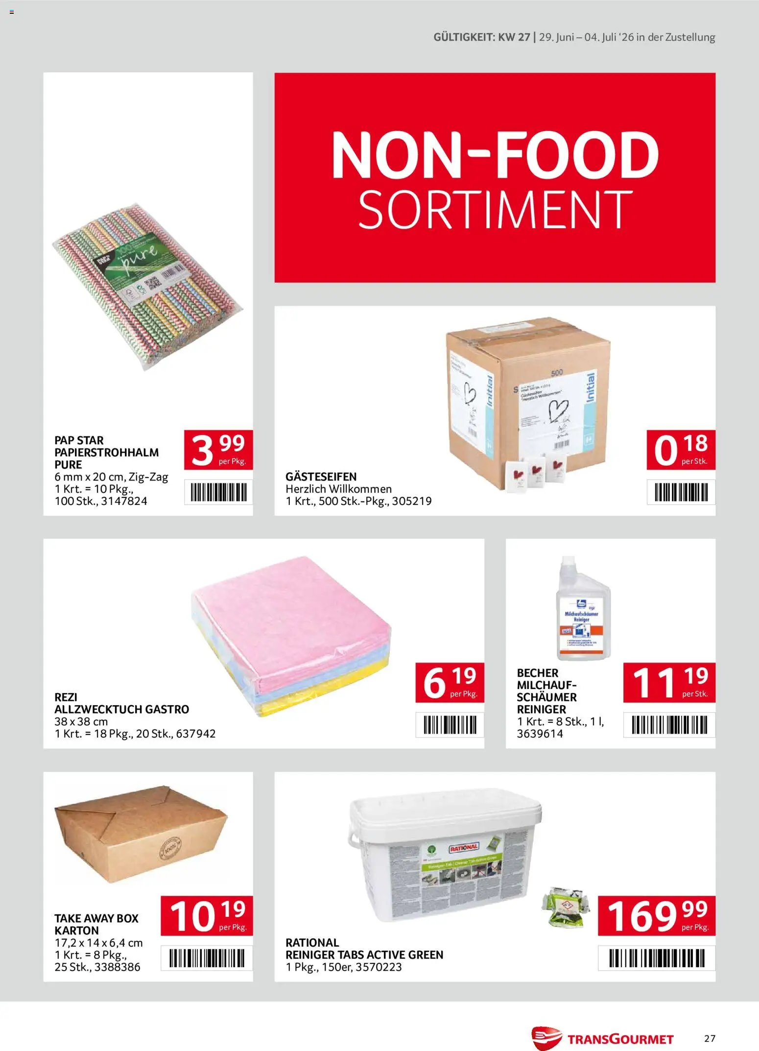 Transgourmet Zustellaktion gültig ab 29.06.2026 | Seite: 27 | Produkte: Box