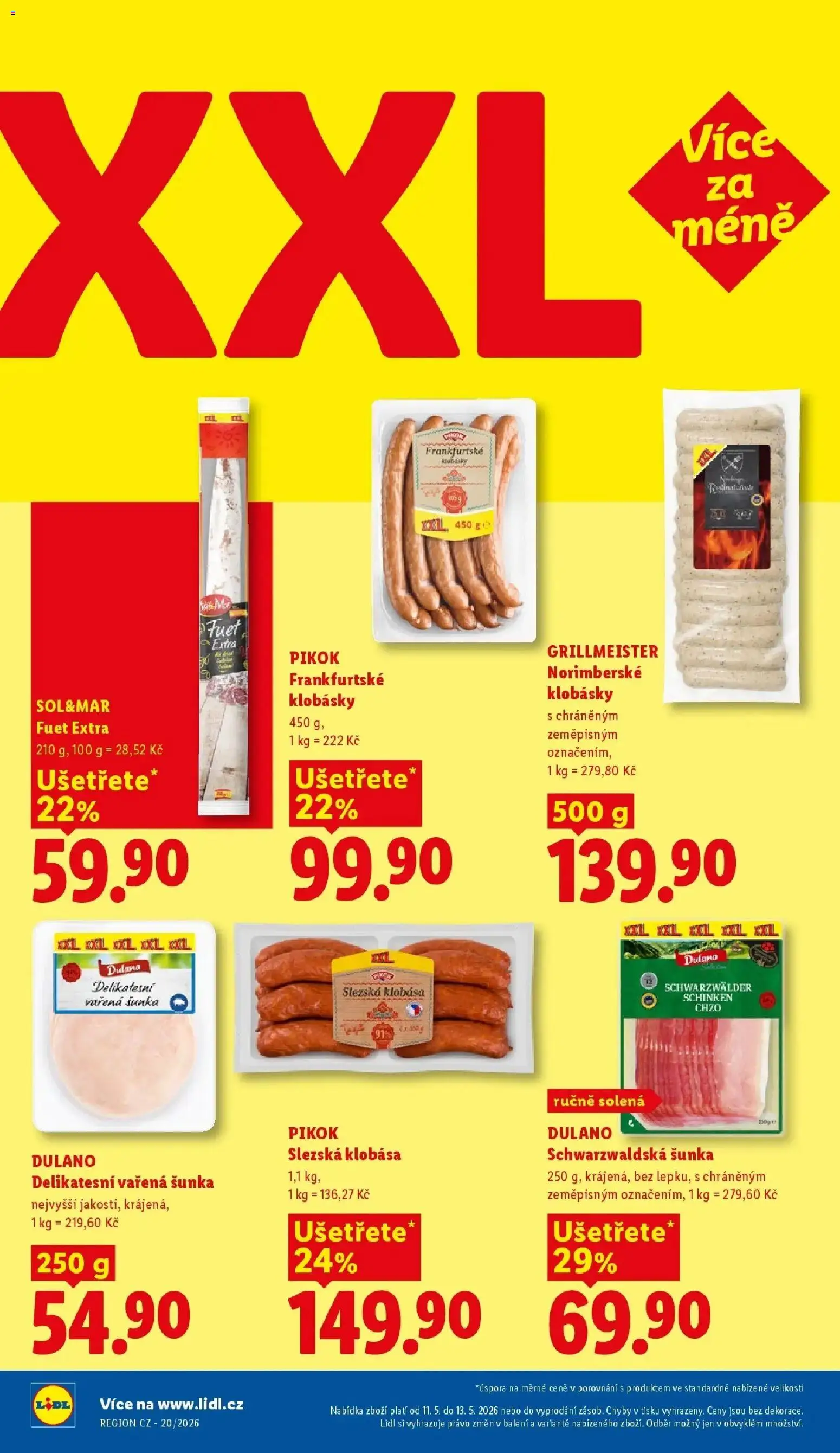 Lidl aktuální leták od 11.05.2026 | Strana: 18 | Produkty: Fuet Extra, Klobásky, Fuet, Pikok