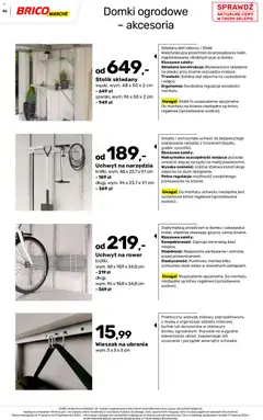 Pogląd oferty "Brico Marché gazetka - Jesienne Inspiracje" - ważna od 17.08.2026 | Strona: 86 | Produkty: Ubrania, Narzędzia, Rower, Wieszak na ubrania