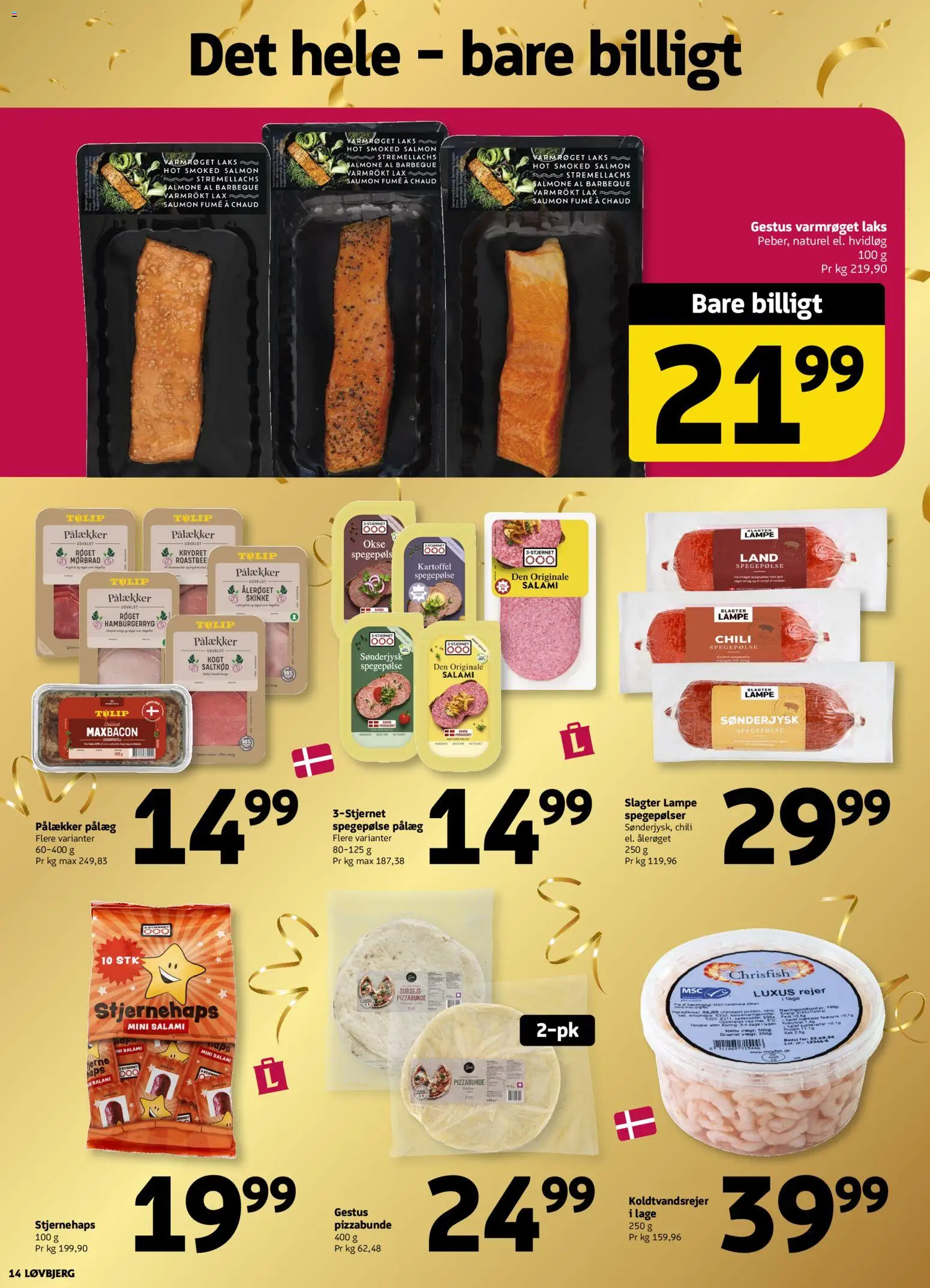 Løvbjerg tilbudsavis – gyldig fra 31/07/2026 | Side: 14 | Produkter: Chili, Pålæg, Spegepølse, Lampe