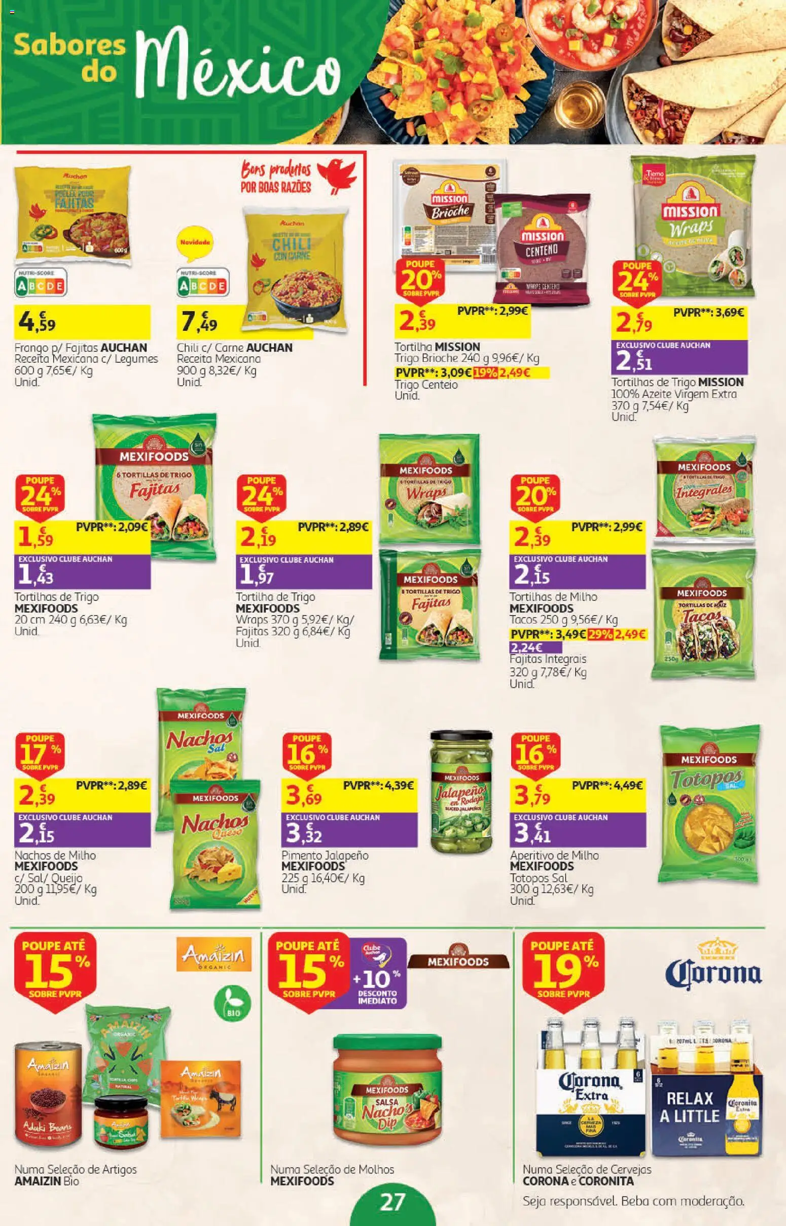 Auchan Halloween │ válido de 21/10/2026 | Página: 27 | Produtos: Azeite, Frango, Brioche, Pimento