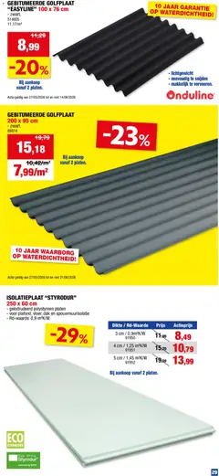 Hubo folder - Voorbeeld van een folder van Hubo, geldig van 27.05.2026 | Pagina: 29 | Producten: Platen