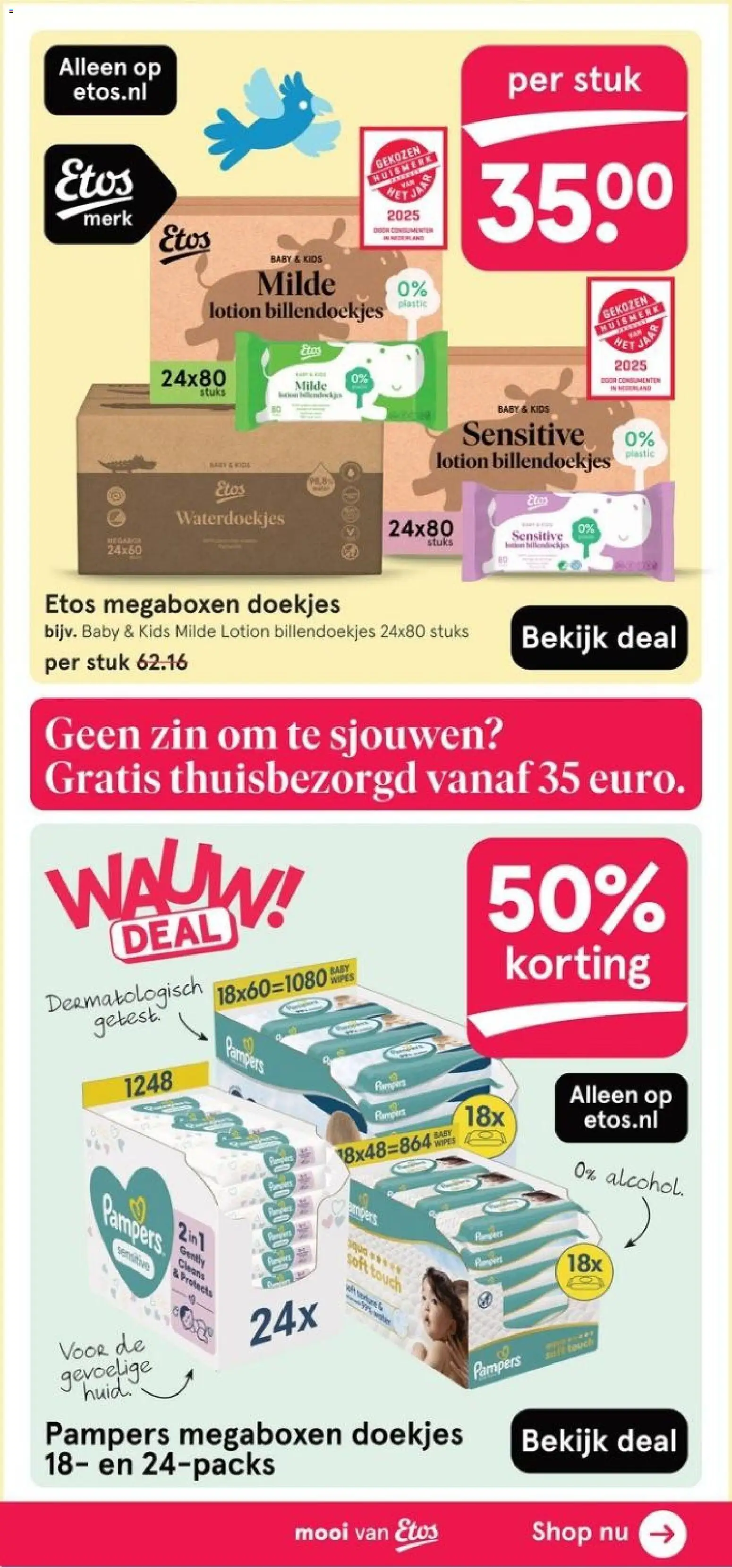 {H1} | Pagina: 64 | Producten: Doekjes, Pampers