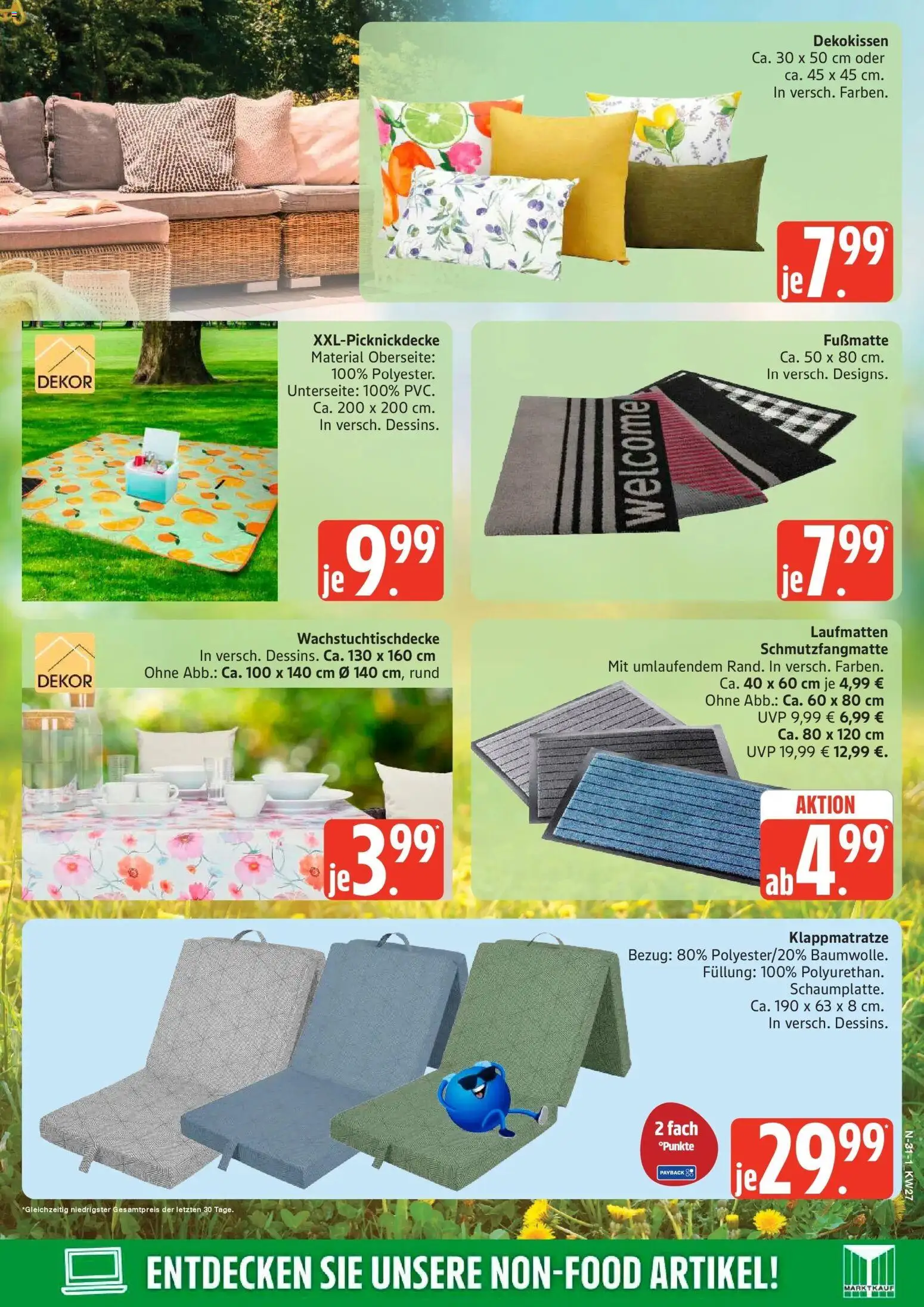 Edeka - EDEKA: Wochenangebote – gültig ab 28.06.2026 | Seite: 31 | Produkte: Fußmatte, Schmutzfangmatte