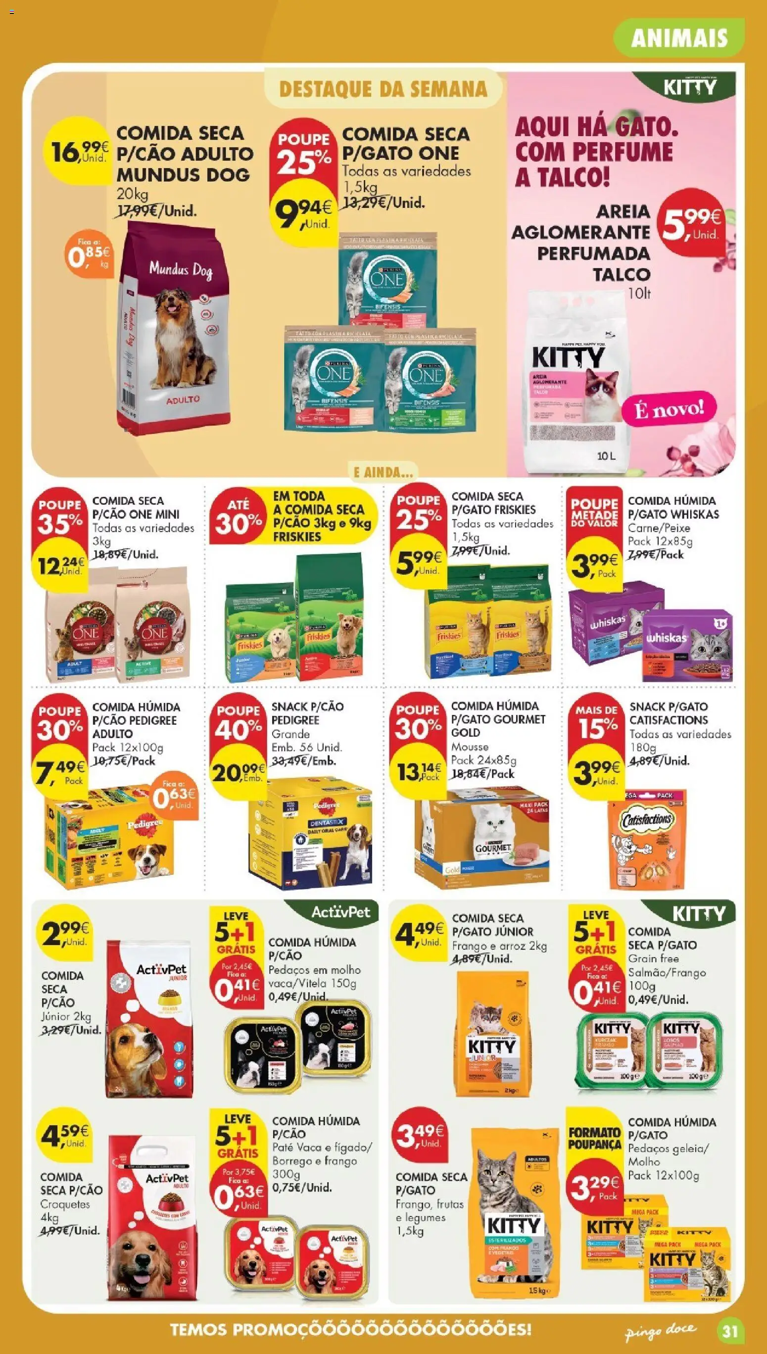 Pingo DocePoupe Esta Semana Madeira │ válido de 19.05.2026 | Página: 31 | Produtos: Areia, Frango, Perfume, Arroz