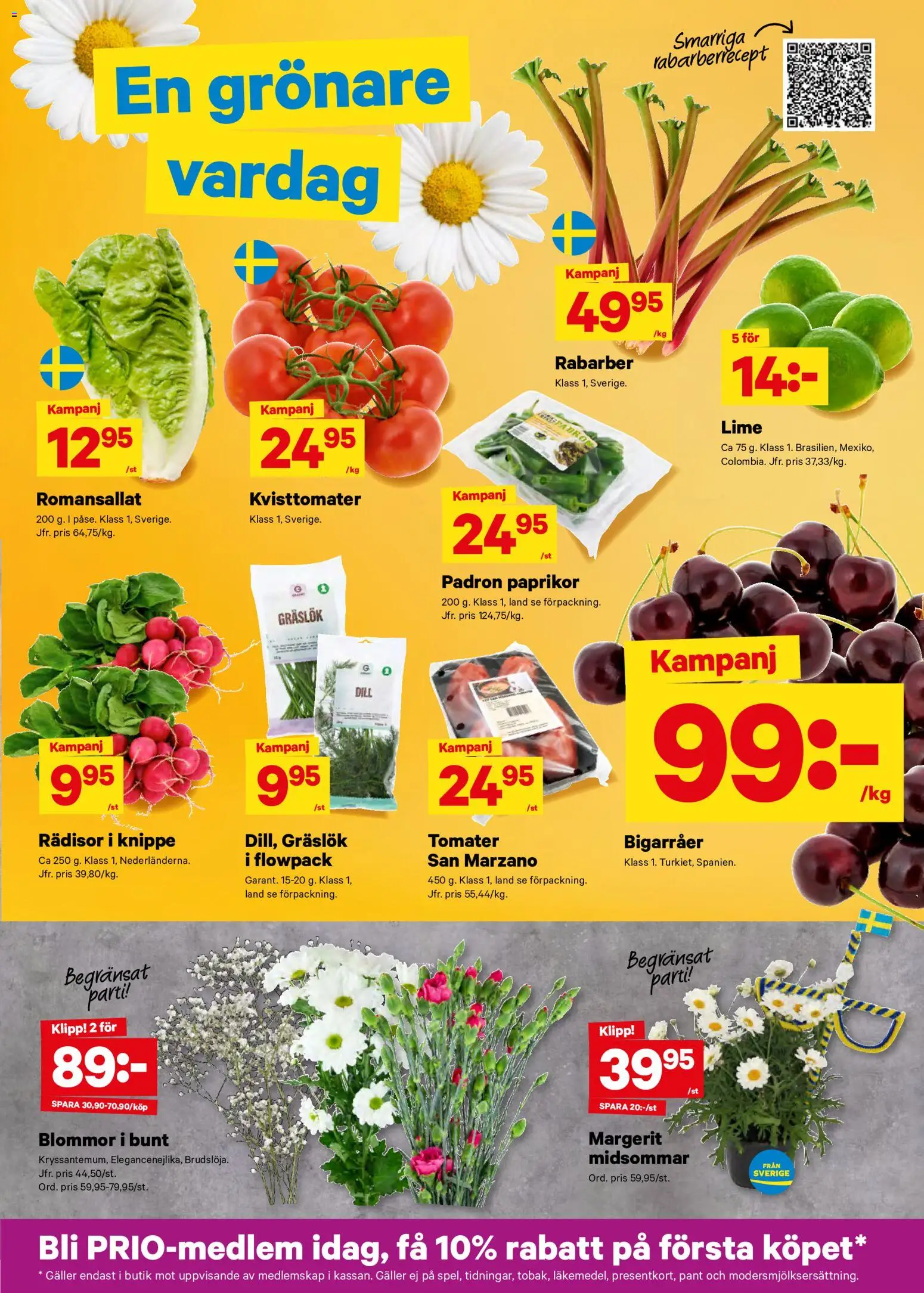 City Gross reklamblad aktuell från 15.06.2026 | Sida: 5 | Produkter: Galler, Gräslök, Tomater, Lime