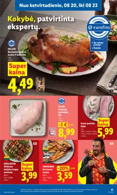 LIDL leidinys galioja nuo 2026.08.17 | Puslapis: 41 | Prekių: Vištienos, Krepšelis