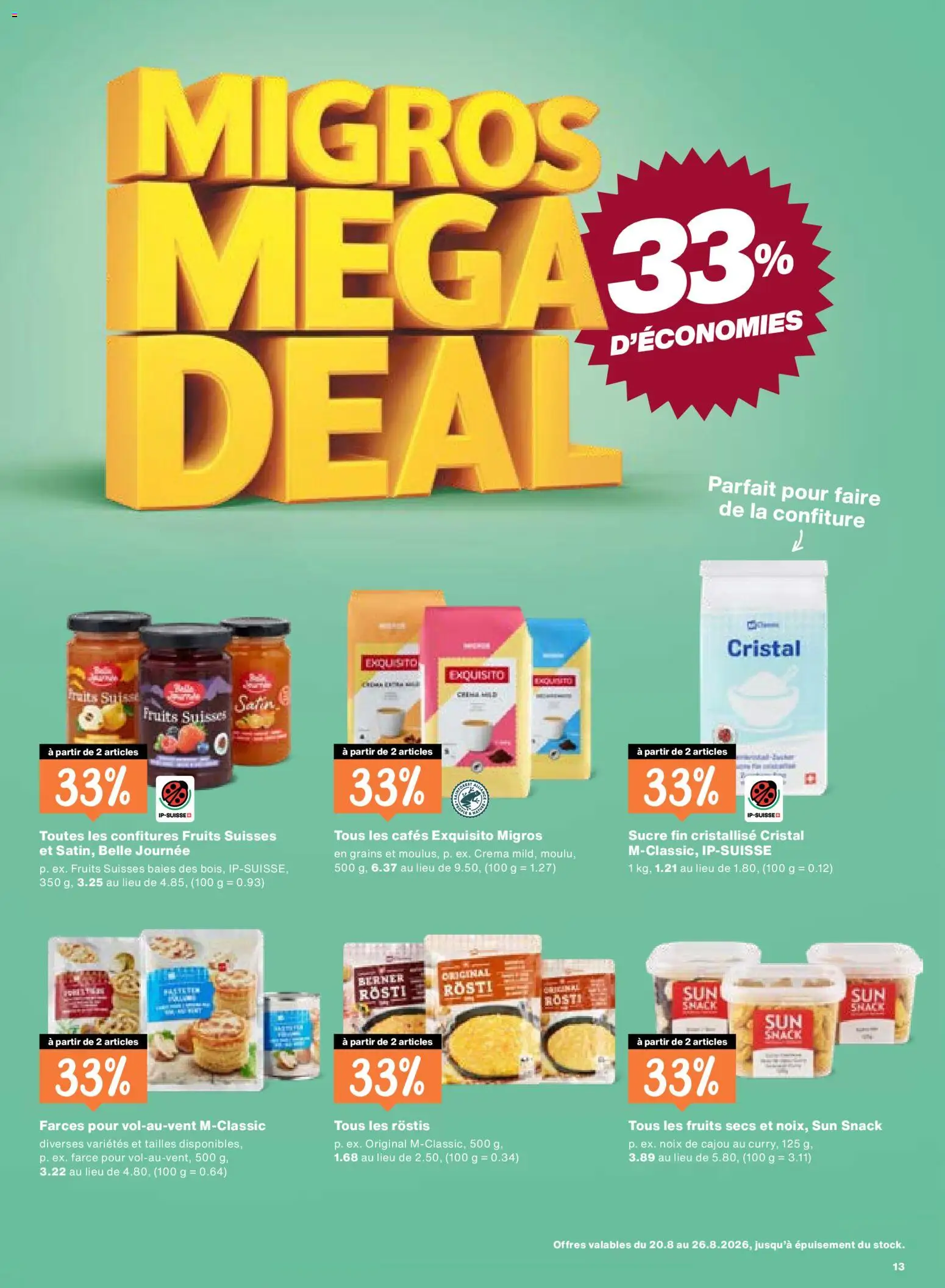 Migros aktionen FR – gültig ab 20.08.2026 | Seite: 13