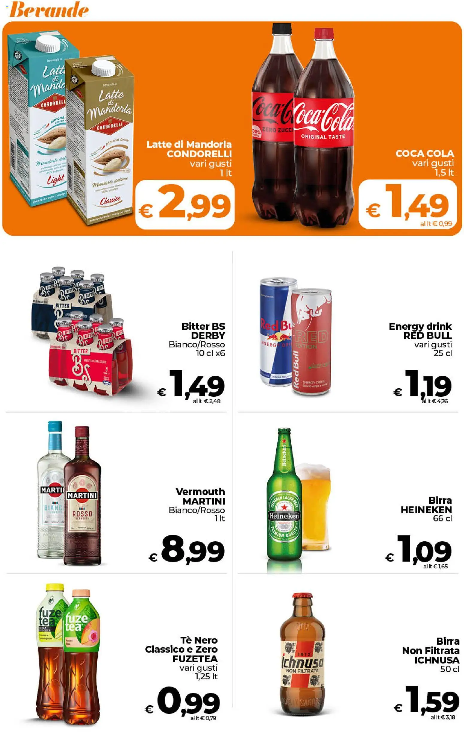 Volantino Ipercoop del 01/09/2026 | Pagina: 44 | Prodotti: Birra, Tè, Tè nero, Mandorla