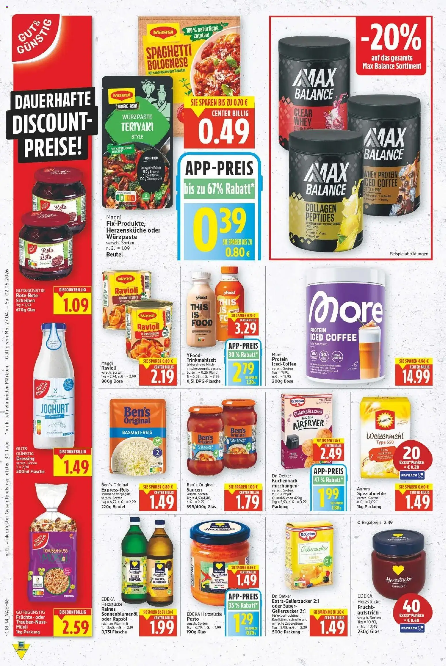 E center Prospekt Magdeburg	 – gültig ab 27.04.2026 | Seite: 14 | Produkte: Basmatireis, Tomaten, Paprika, Rindfleisch