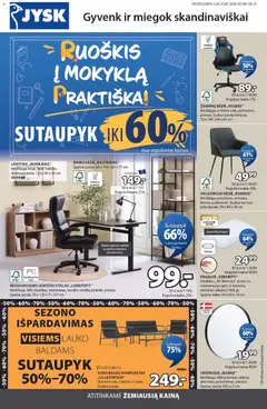 JYSK leidinys galioja nuo 2026.09.08