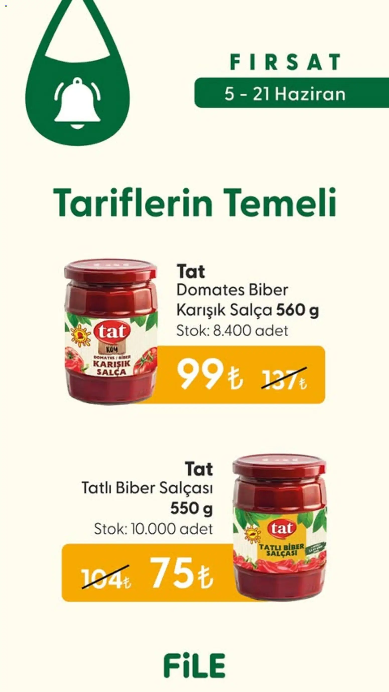 File Market İndirim - 05.06.2026 tarihinden itibaren geçerlidir | Sayfa: 2 | Ürünler: Domates, Biber