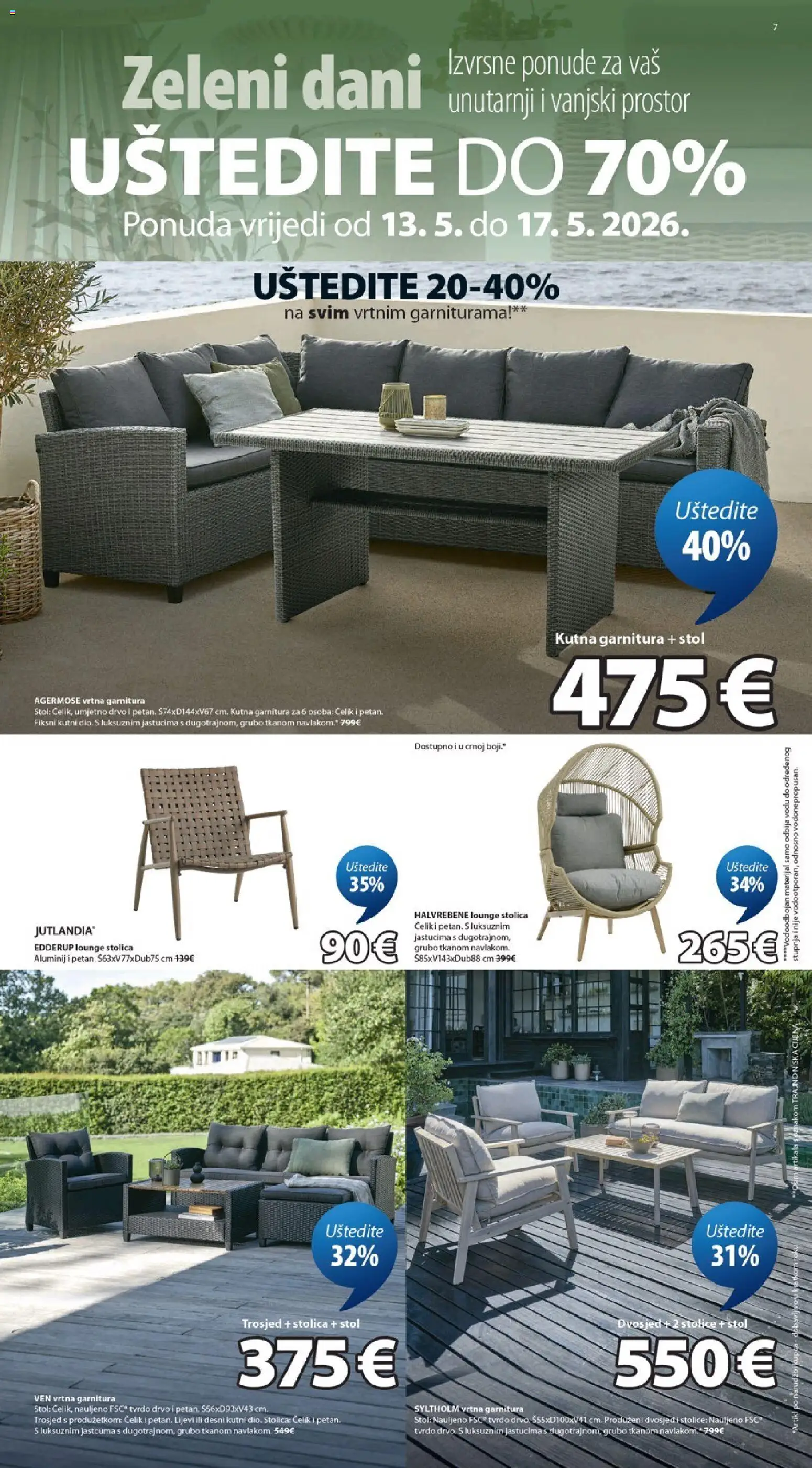 JYSK katalog | vrijedi od 13.05.2026 | Stranica: 7