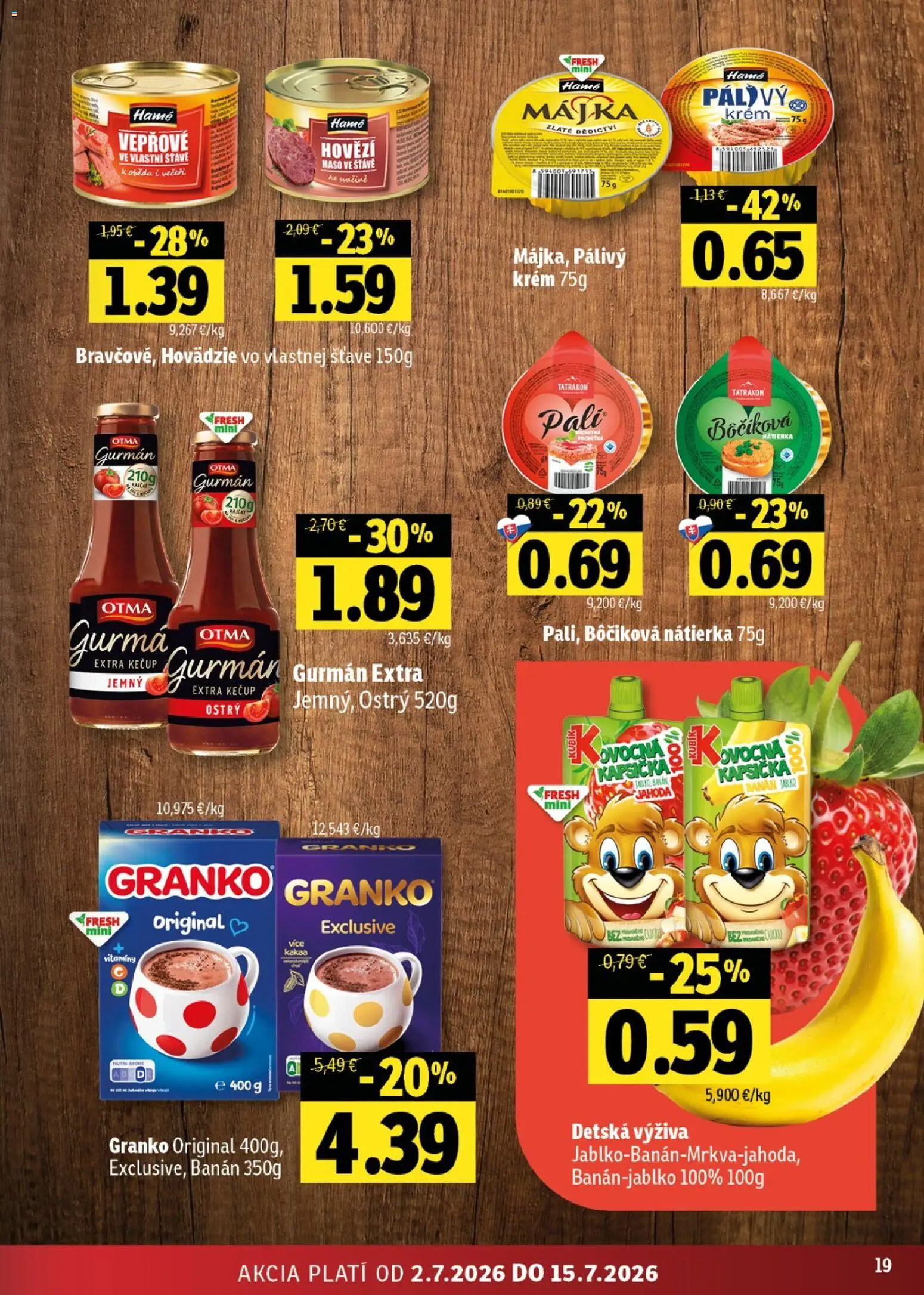 Nové Fresh akcie – leták je platný od 02.07.2026 | Strana: 19