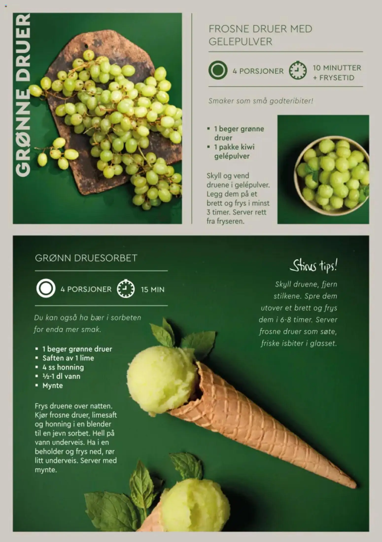 {H1} | Side: 6 | Produkter: Honning, Druer, Limesaft, 1