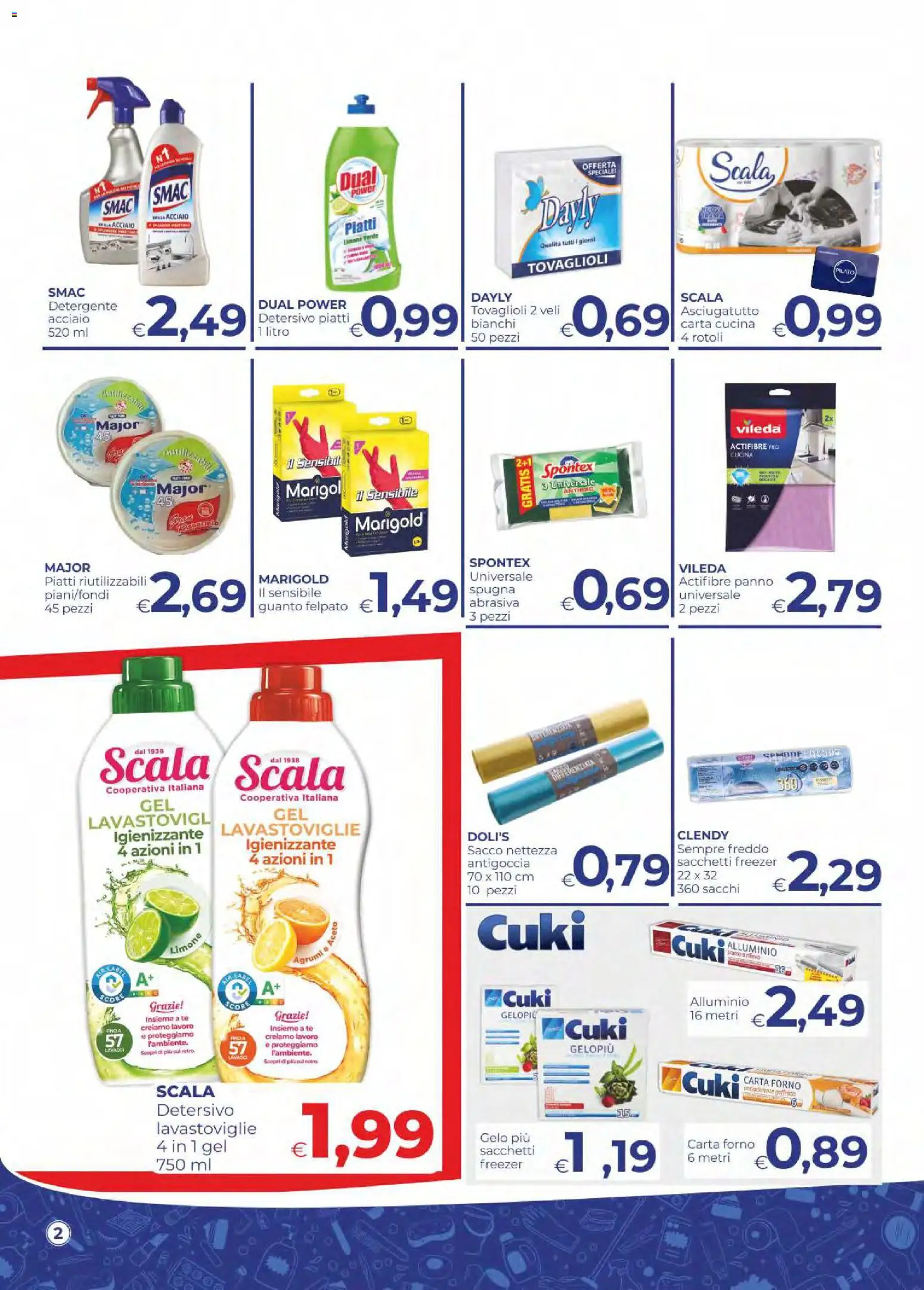 Volantino Pilato del 06/10/2026 | Pagina: 2 | Prodotti: Spugna, Scala, Forno, Asciugatutto