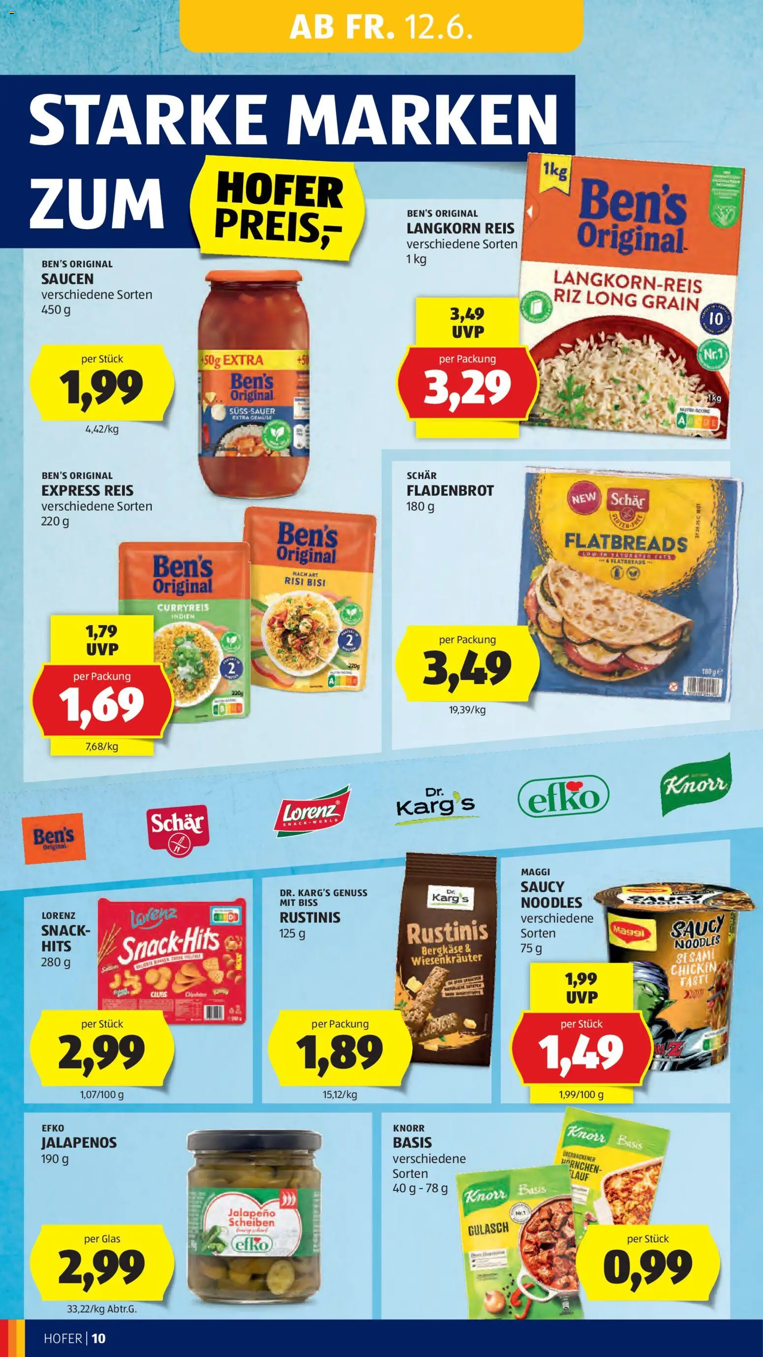 Hofer AT akciós ujság - amely érvényes a következő dátumtól: 12.06.2026 | Oldal: 12 | Termékek: Jalapenos, Maggi, Jalapeno