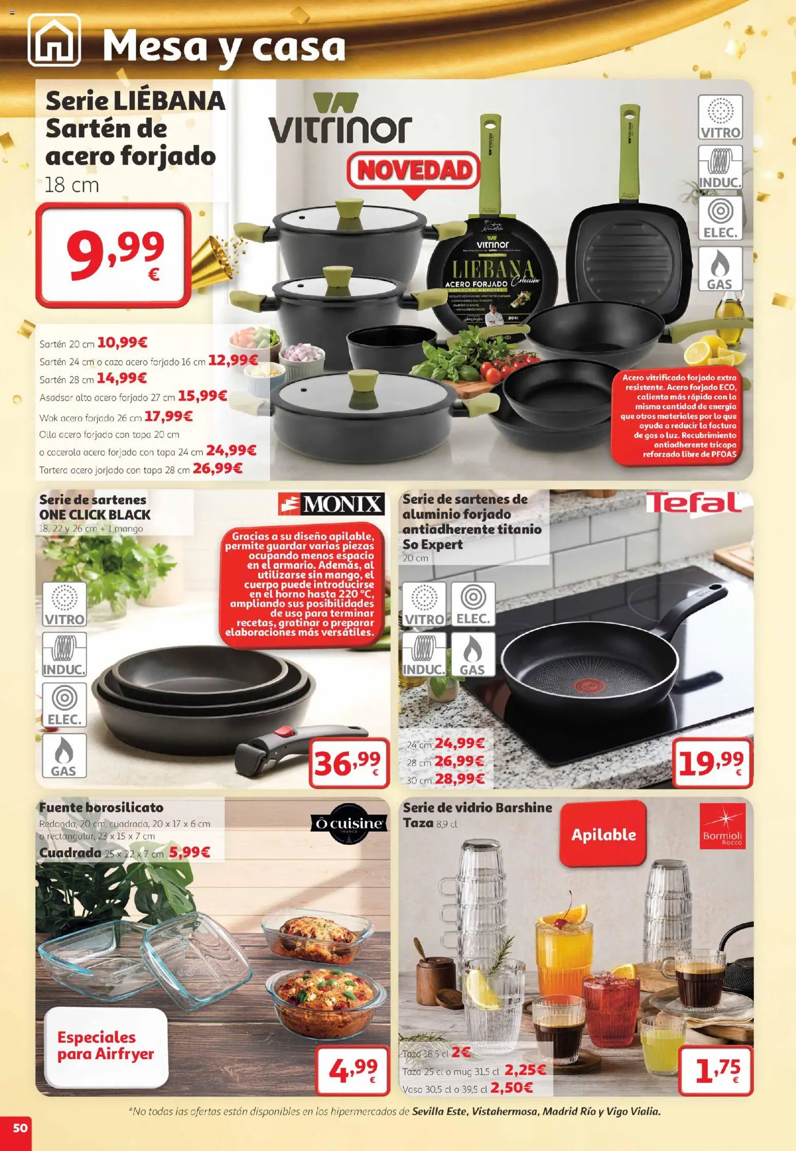 Alcampo folleto Telde │ válido desde el 22/10/2026 | Página: 50 | Productos: El horno, Horno, Mango, Mesa