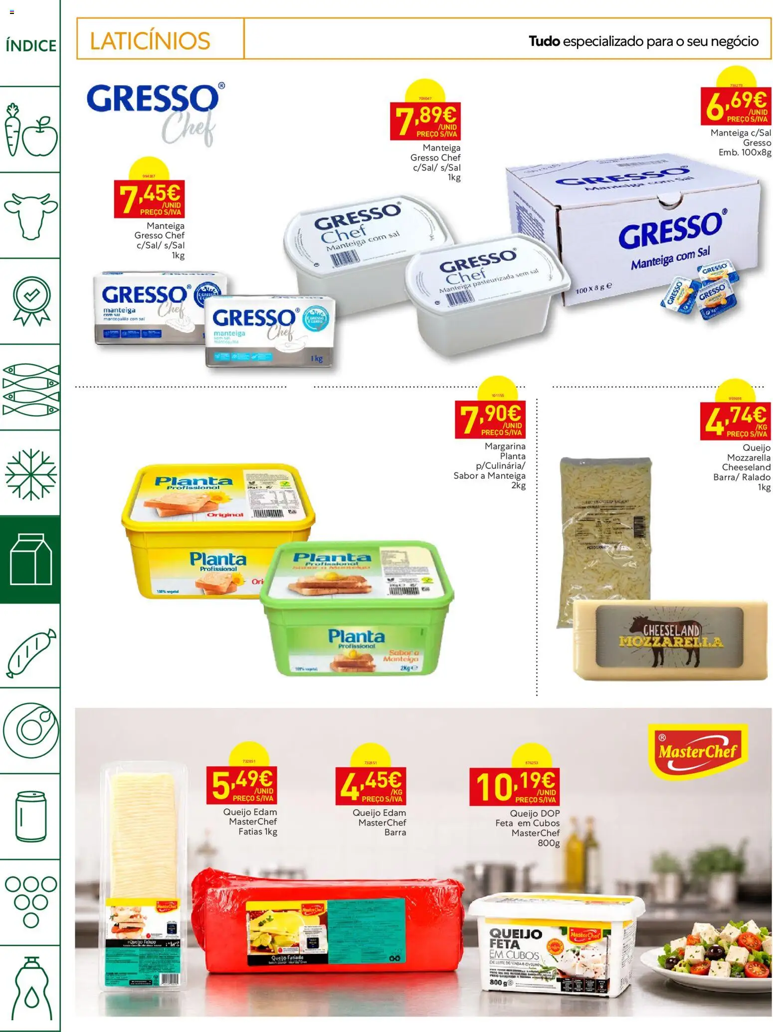 Recheio Horeca │ válido de 18/08/2026 | Página: 12 | Produtos: Laticínios, Sal, Manteiga, Margarina