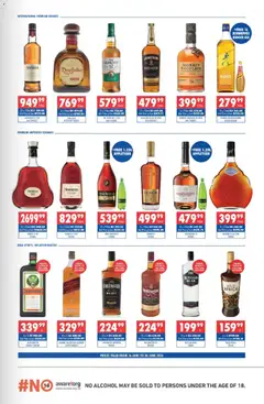 Ultra Liquors specials catalogue – valid from 16.06.2026 | Page: 3 | Products: Cream, Vodka, Whiskey, Ensalada de quino