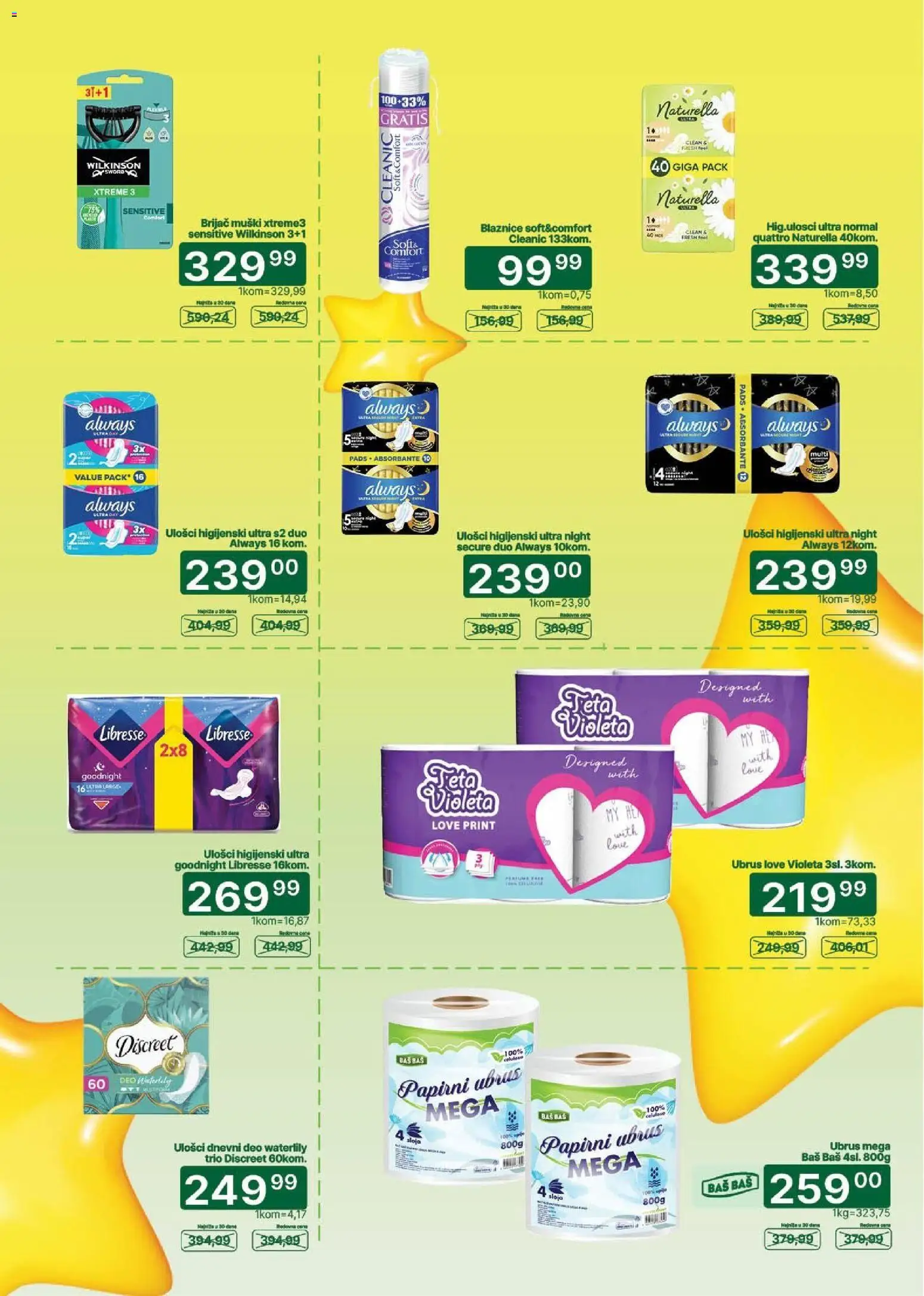 Univerexport katalog - važi od 01.10.2026 | Strana: 11 | Proizvode: Brijač, Ubrus, Ulošci