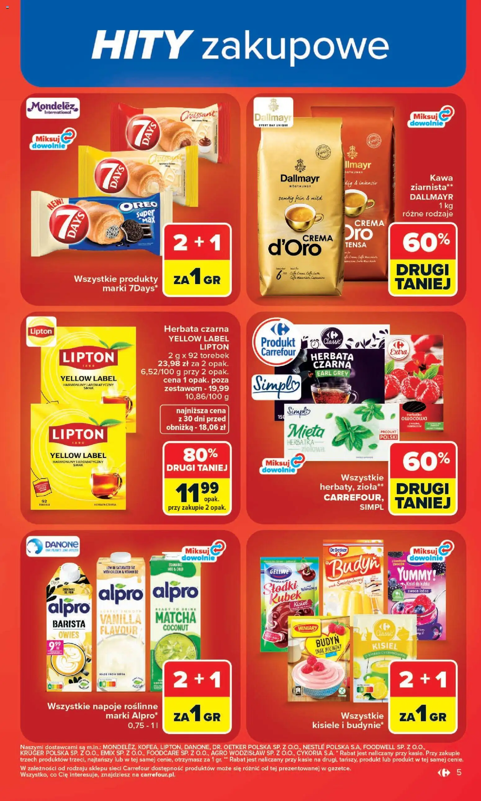 Carrefour gazetka od 20.07.2026 | Strona: 7 | Produkty: Alpro, Napoje, Mięta, Kawa