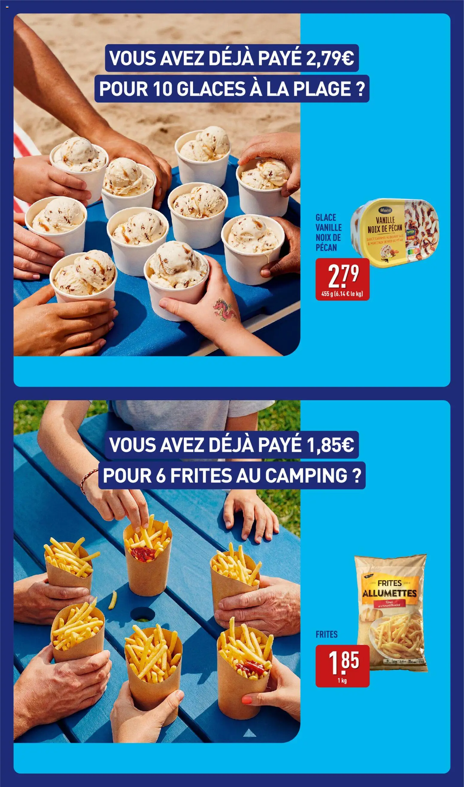 {H1} | Page: 5 | Produits: Glaces, Frites, Beurre, Noix