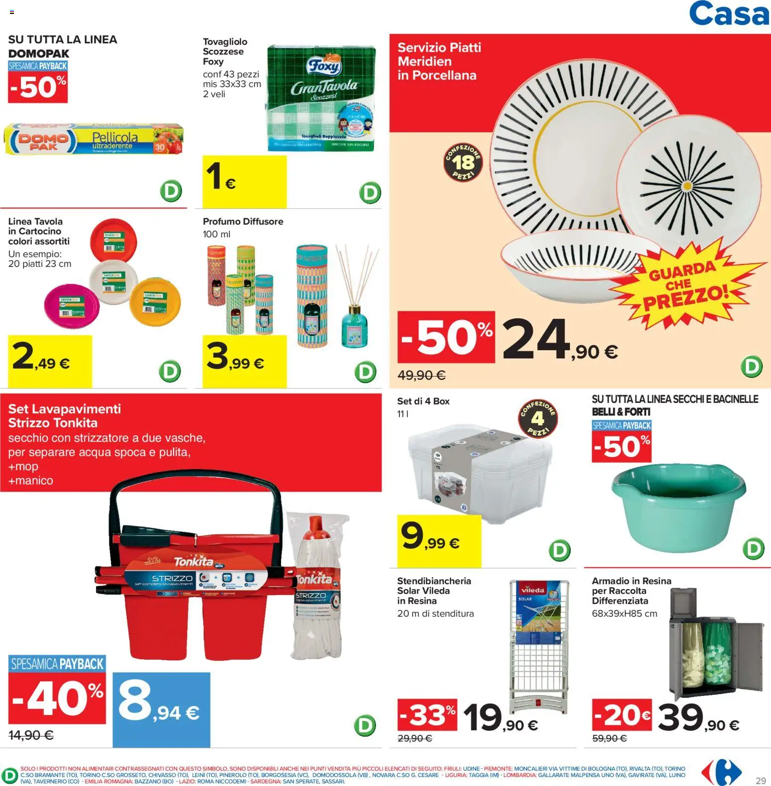 Volantino Carrefour del 13/07/2026 | Pagina: 29 | Prodotti: Acqua, Stendibiancheria, Secchio, Profumo
