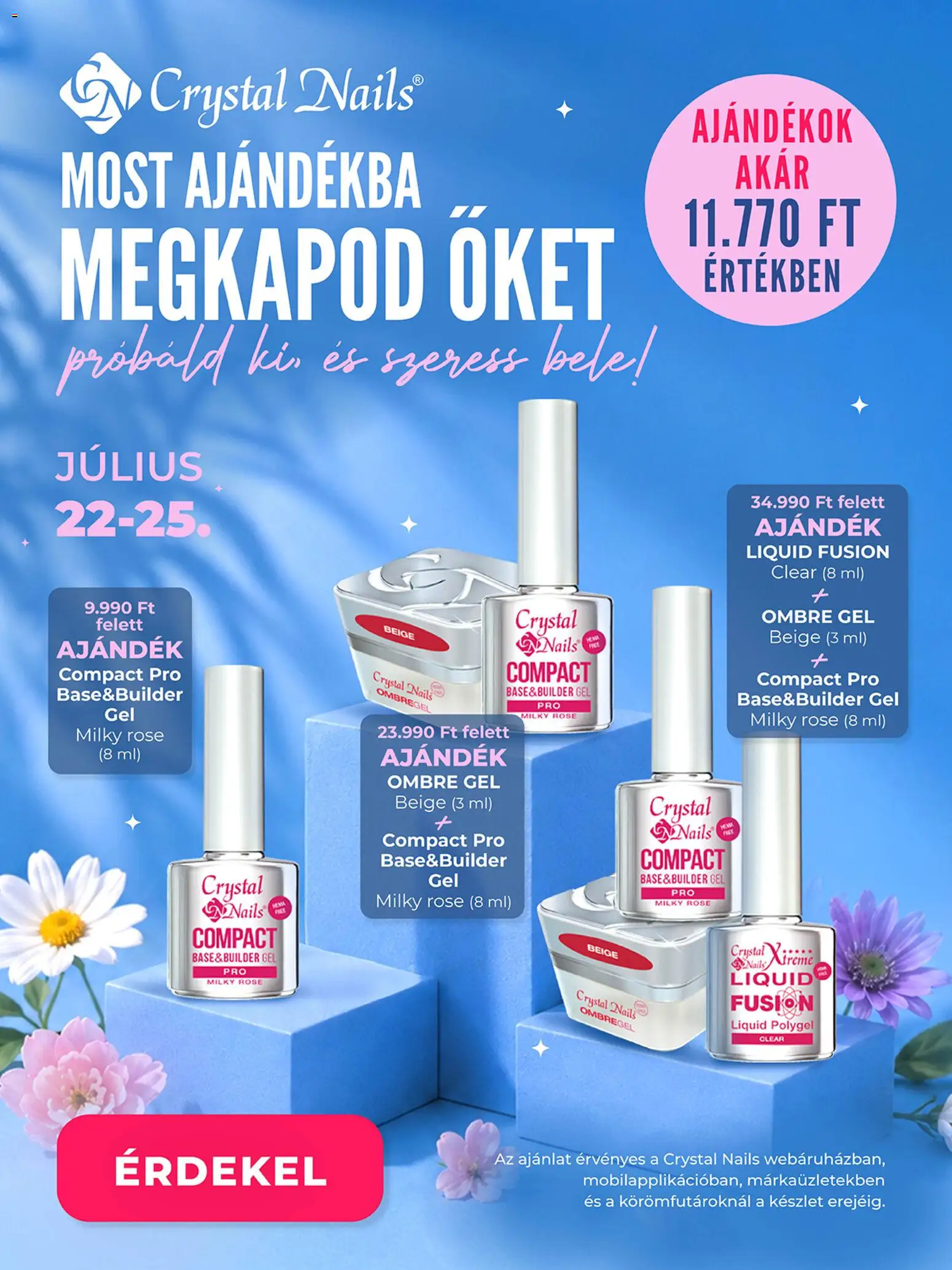 Crystal Nails akciós ujság - amely érvényes a következő dátumtól: 2026.07.22. | Oldal: 1